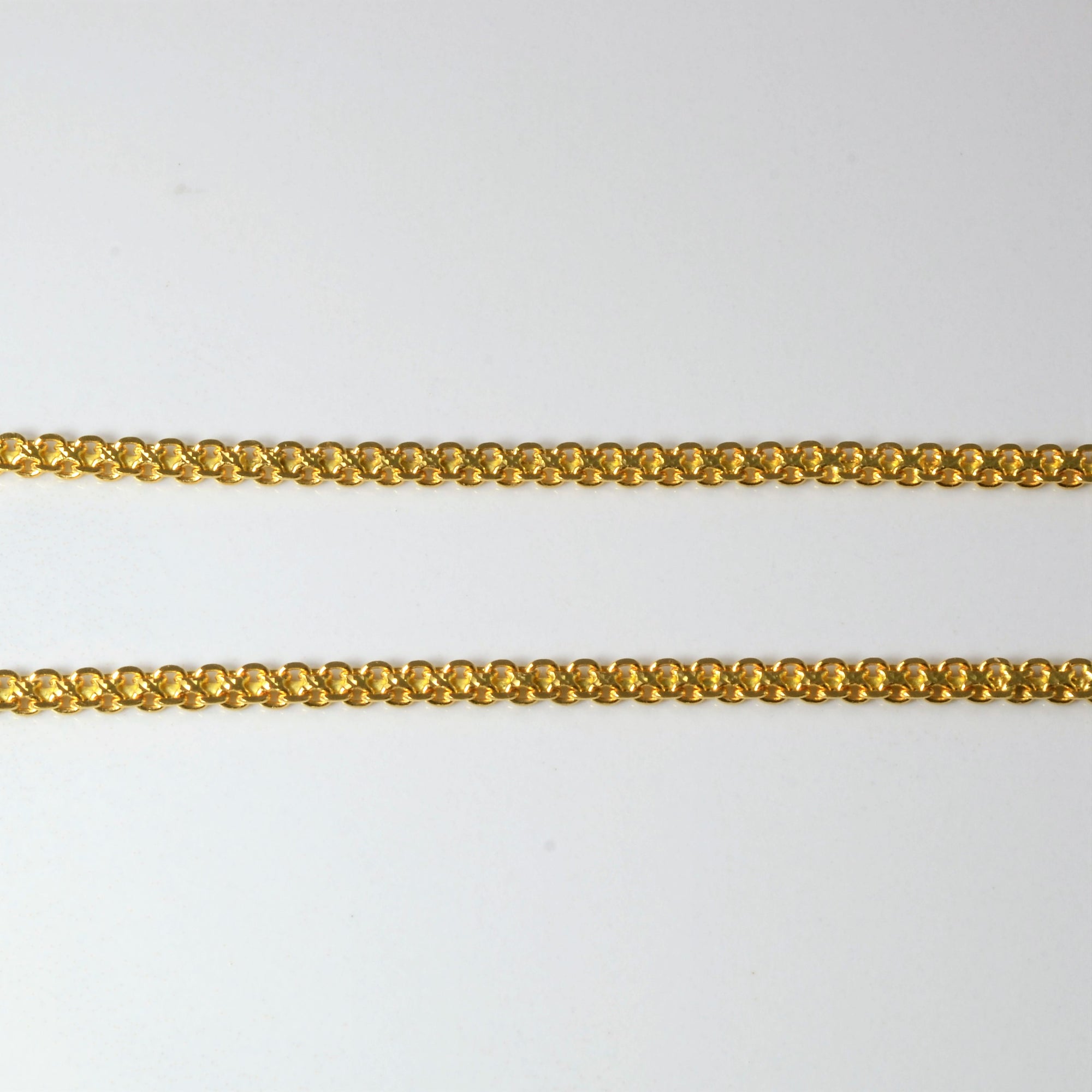 22k Yellow Gold Bismarck Chain | 15.5