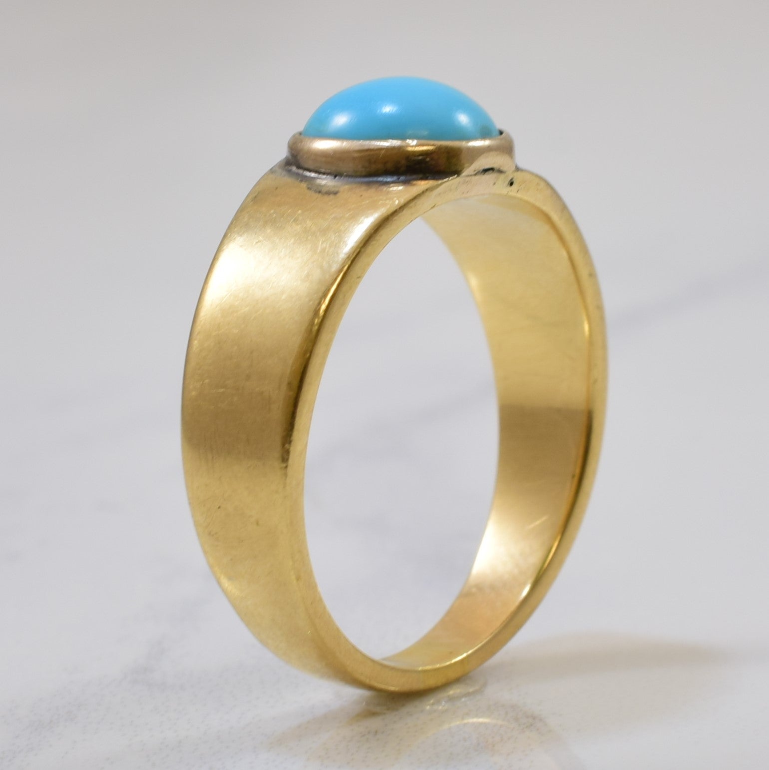 Bezel Set Turquoise Ring | 1.22ct | SZ 7.25 |