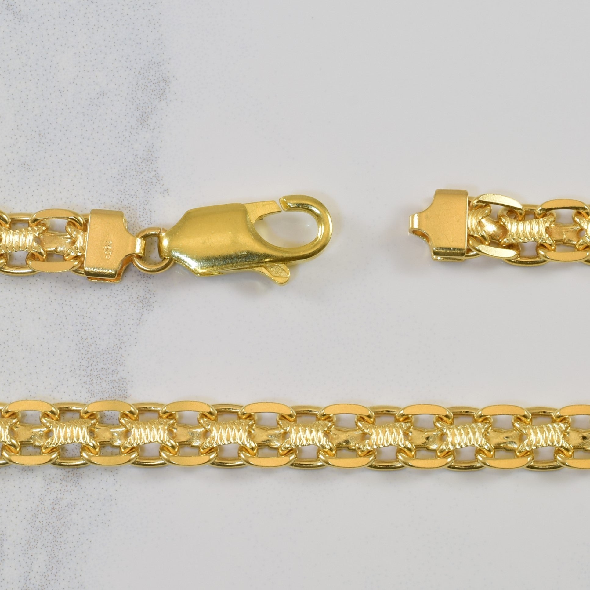 18k Yellow Gold Bismark Chain | 18" |