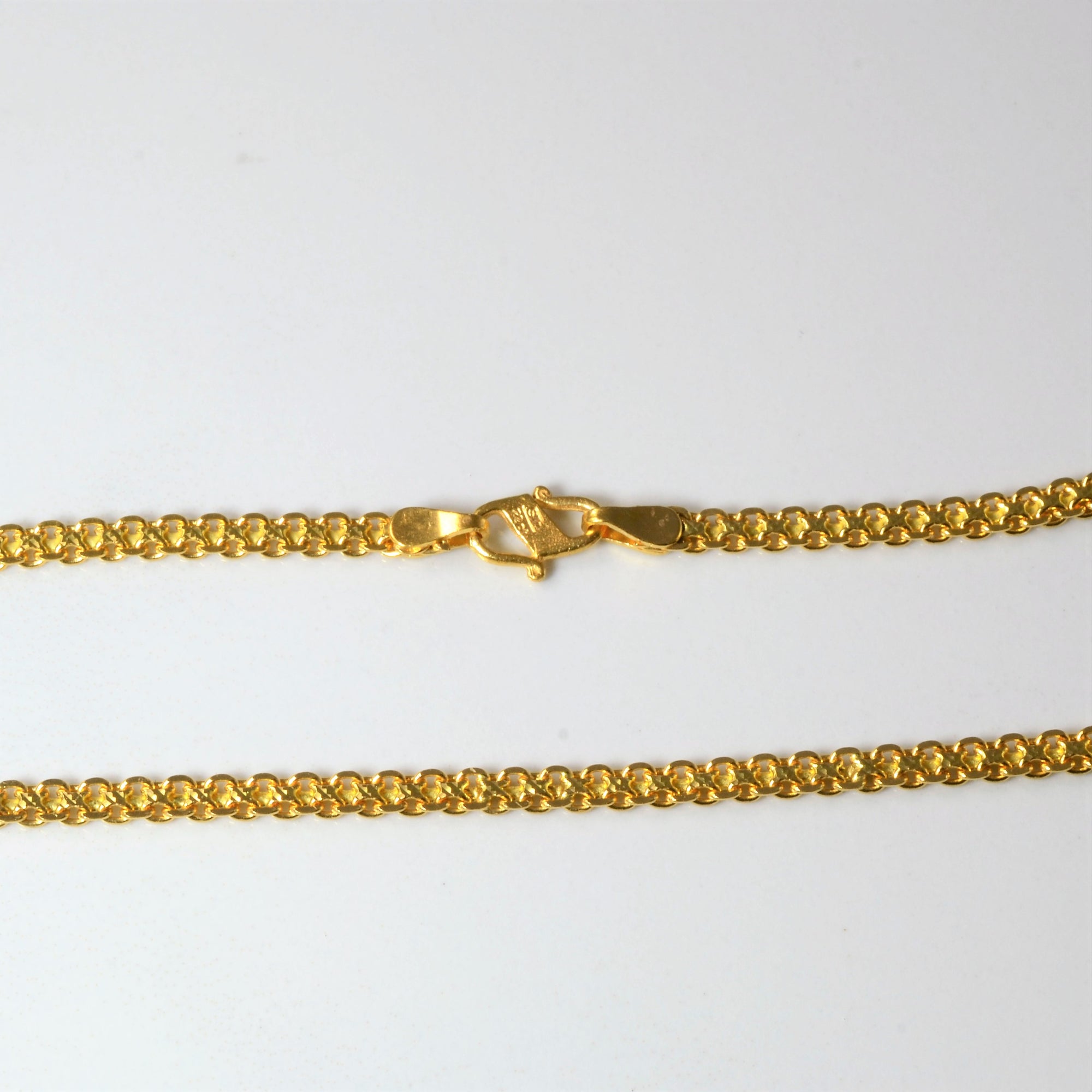 22k Yellow Gold Bismarck Chain | 15.5