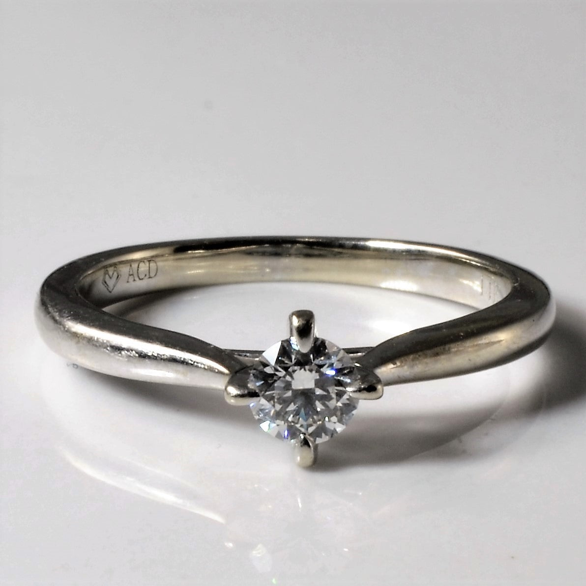 Tapered East West Solitaire Diamond Ring | 0.23ct | SZ 6 |