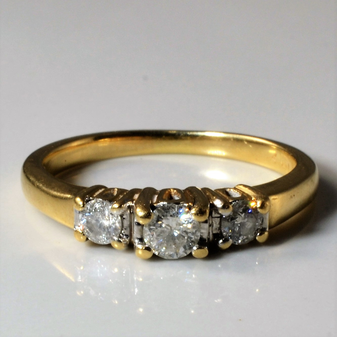 Three Stone Diamond Ring | 0.42ctw | SZ 8 |