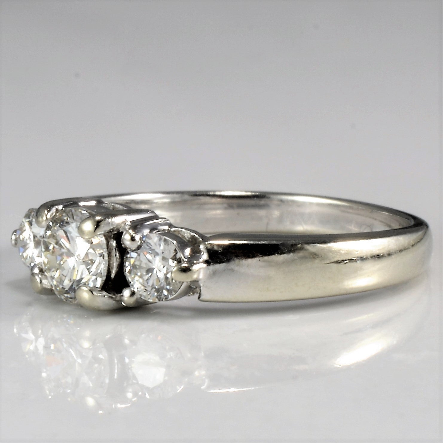 Elegant Three Stone Engagement Ring | 0.55 ctw, SZ 5.5 |