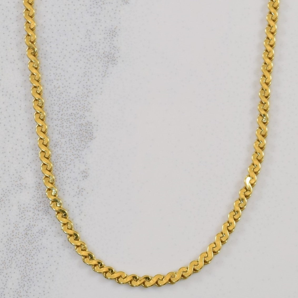 18k Yellow Gold Serpentine Chain| 22" |