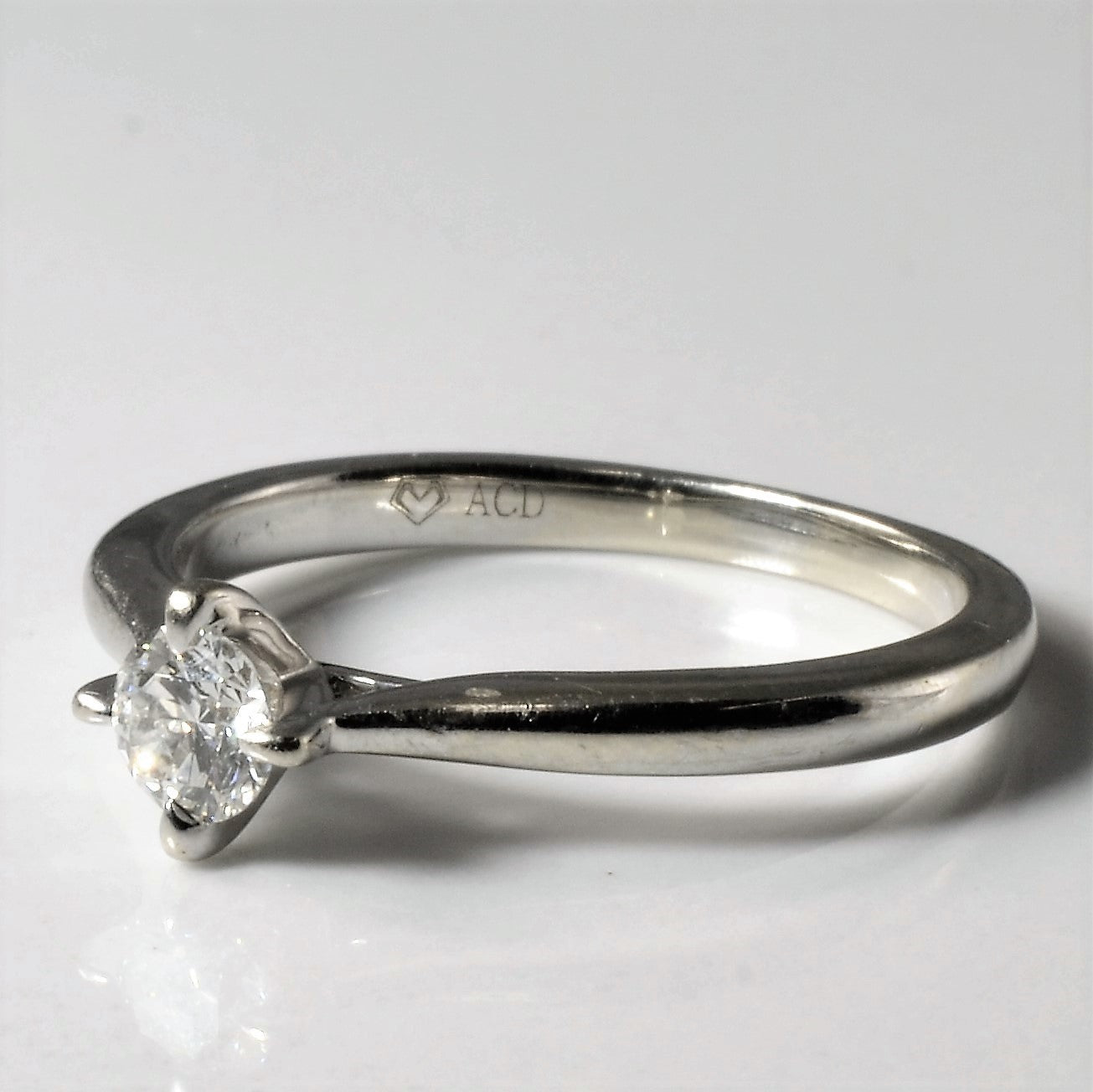 Tapered East West Solitaire Diamond Ring | 0.23ct | SZ 6 |