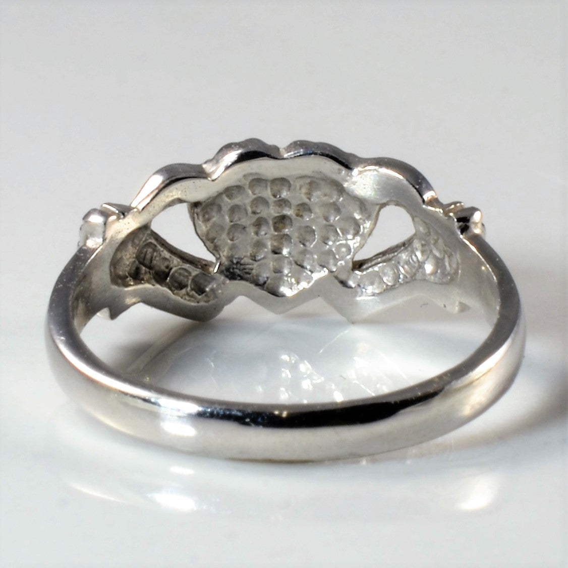 Diamond Cut Gold Claddagh Ring | SZ 3.75 |