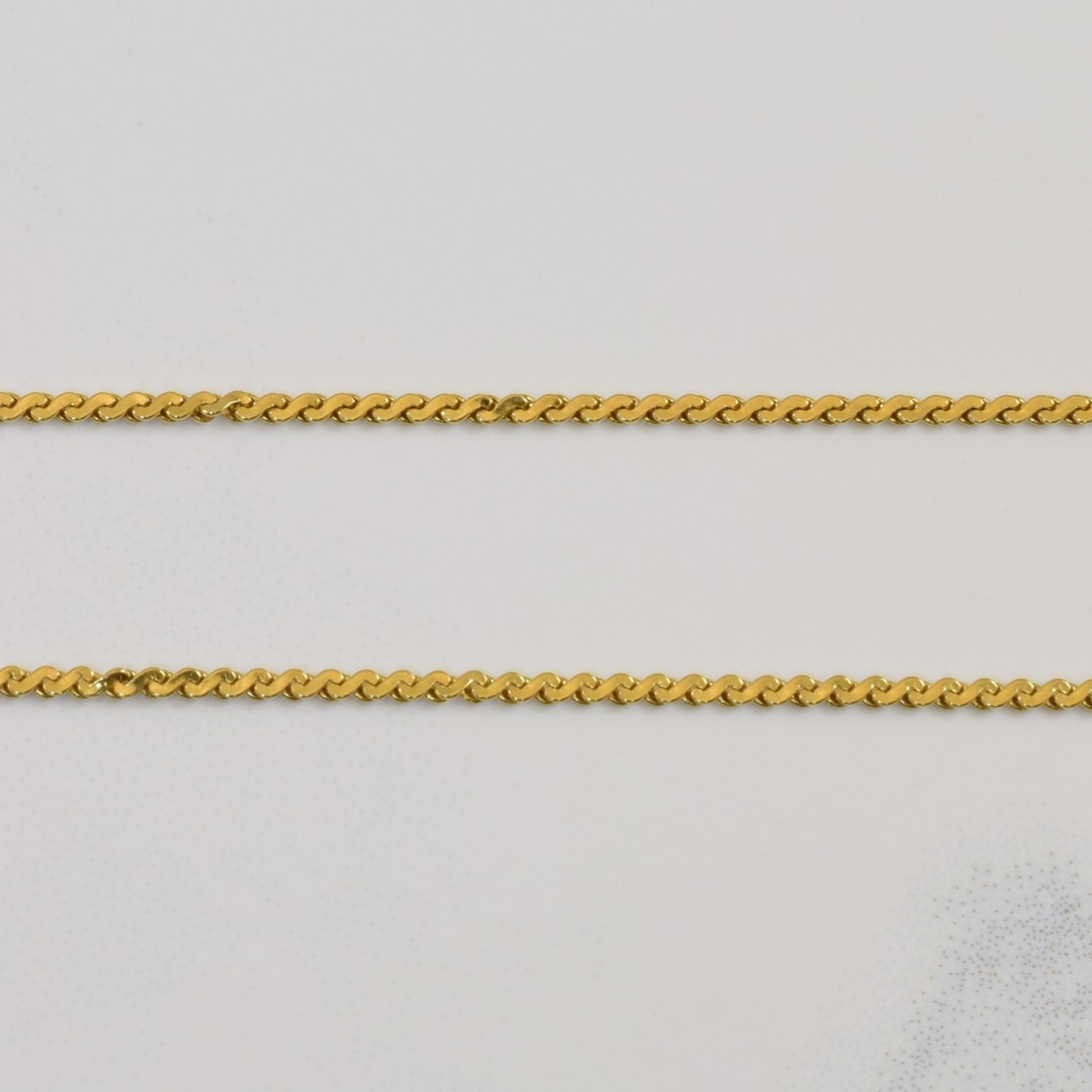 18k Yellow Gold Serpentine Chain| 22" |