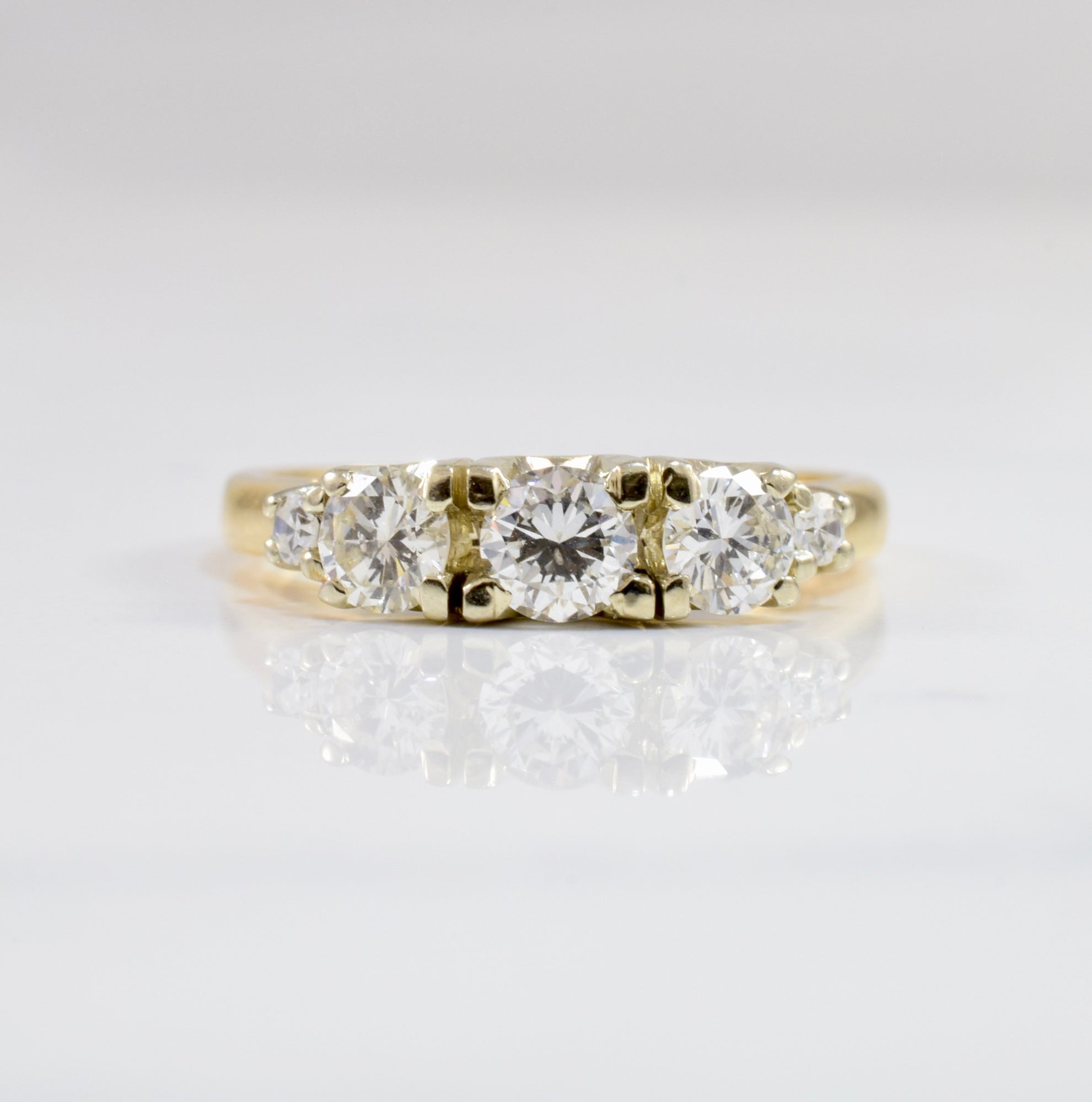Five Stone Diamond Engagement Ring | 0.50 ctw SZ 3.75 |