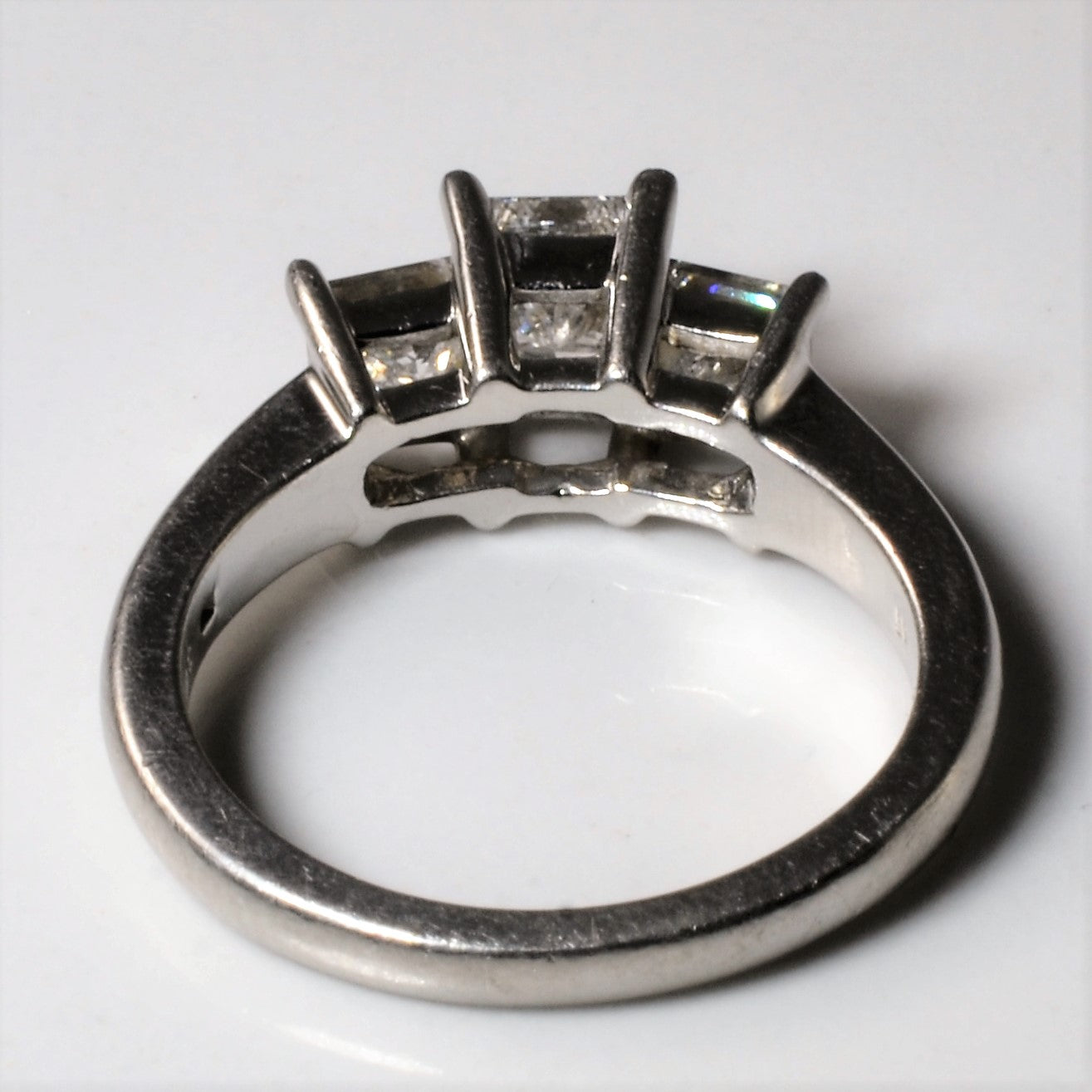 Three Stone Princess Diamond Ring | 1.53ctw | SZ 6.75 |