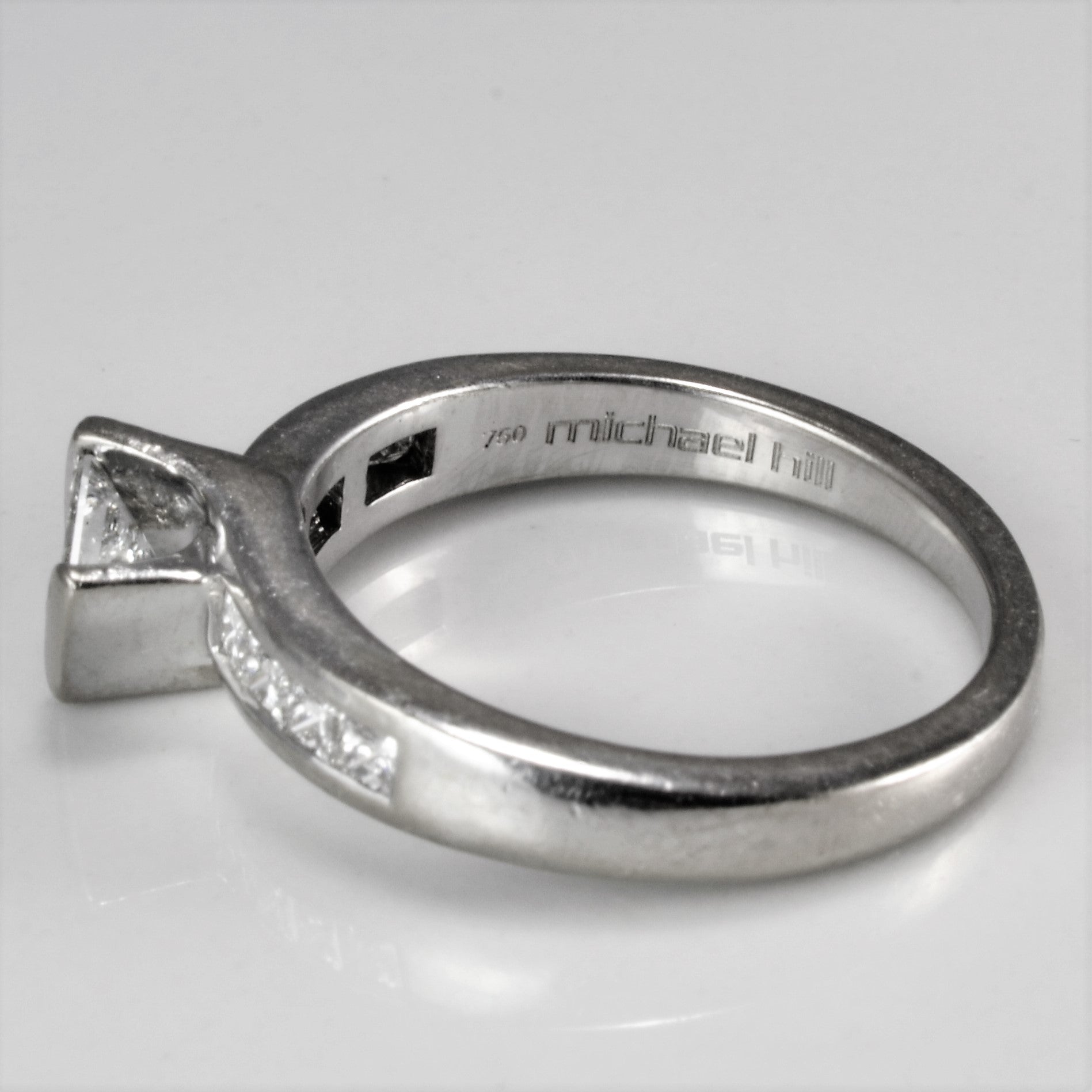 Offset Princess Diamond Engagement Ring | 0.35 ctw, SZ 5.5 |