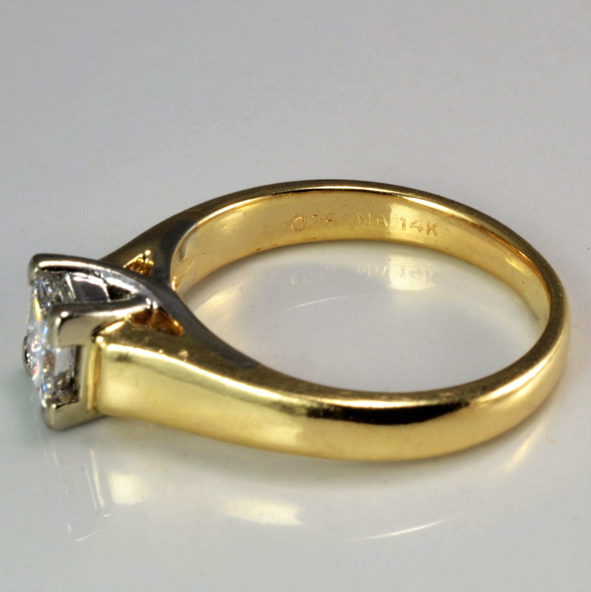 Solitaire Diamond Engagement Ring | 0.73 ct, SZ 7 |