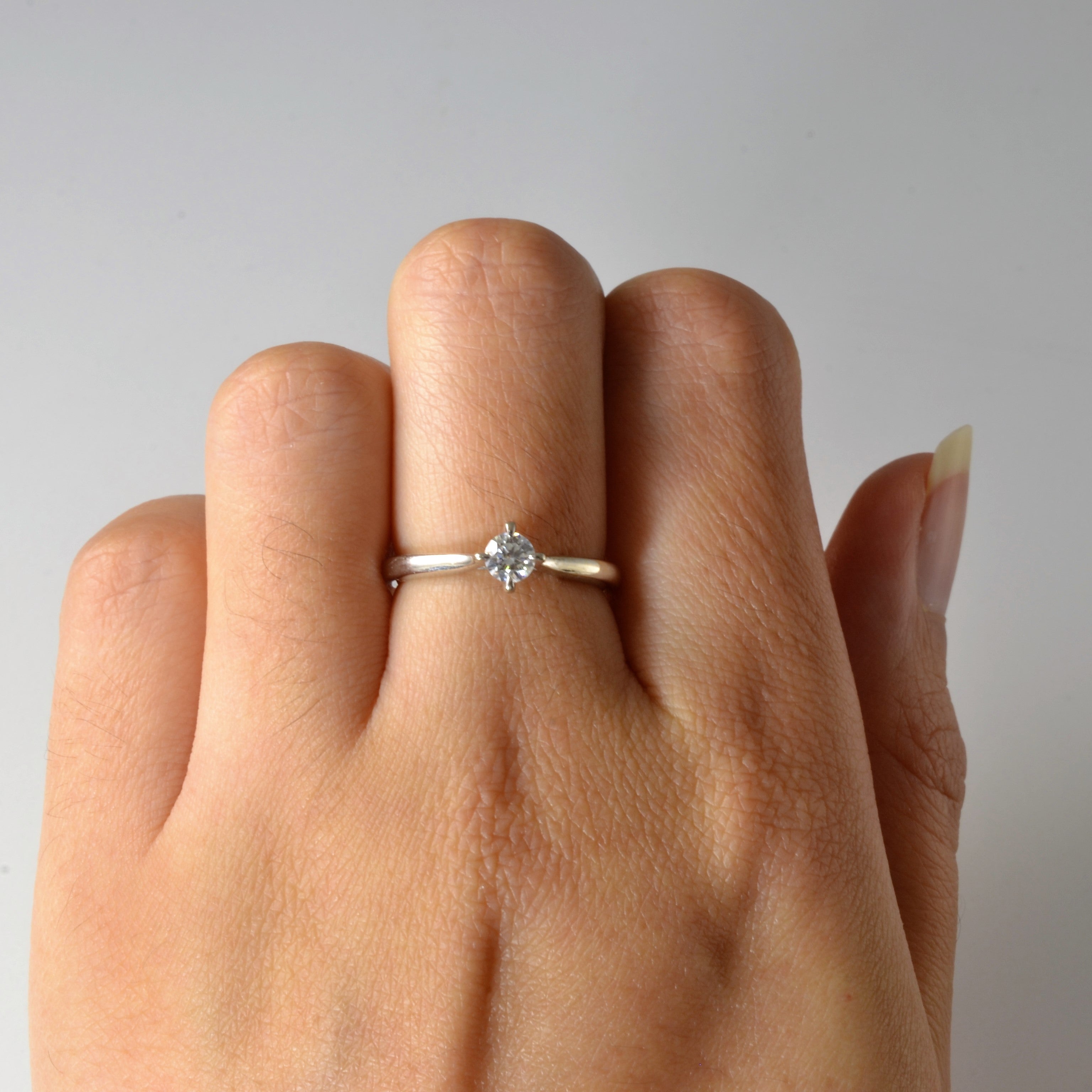 Tapered East West Solitaire Diamond Ring | 0.23ct | SZ 6 |