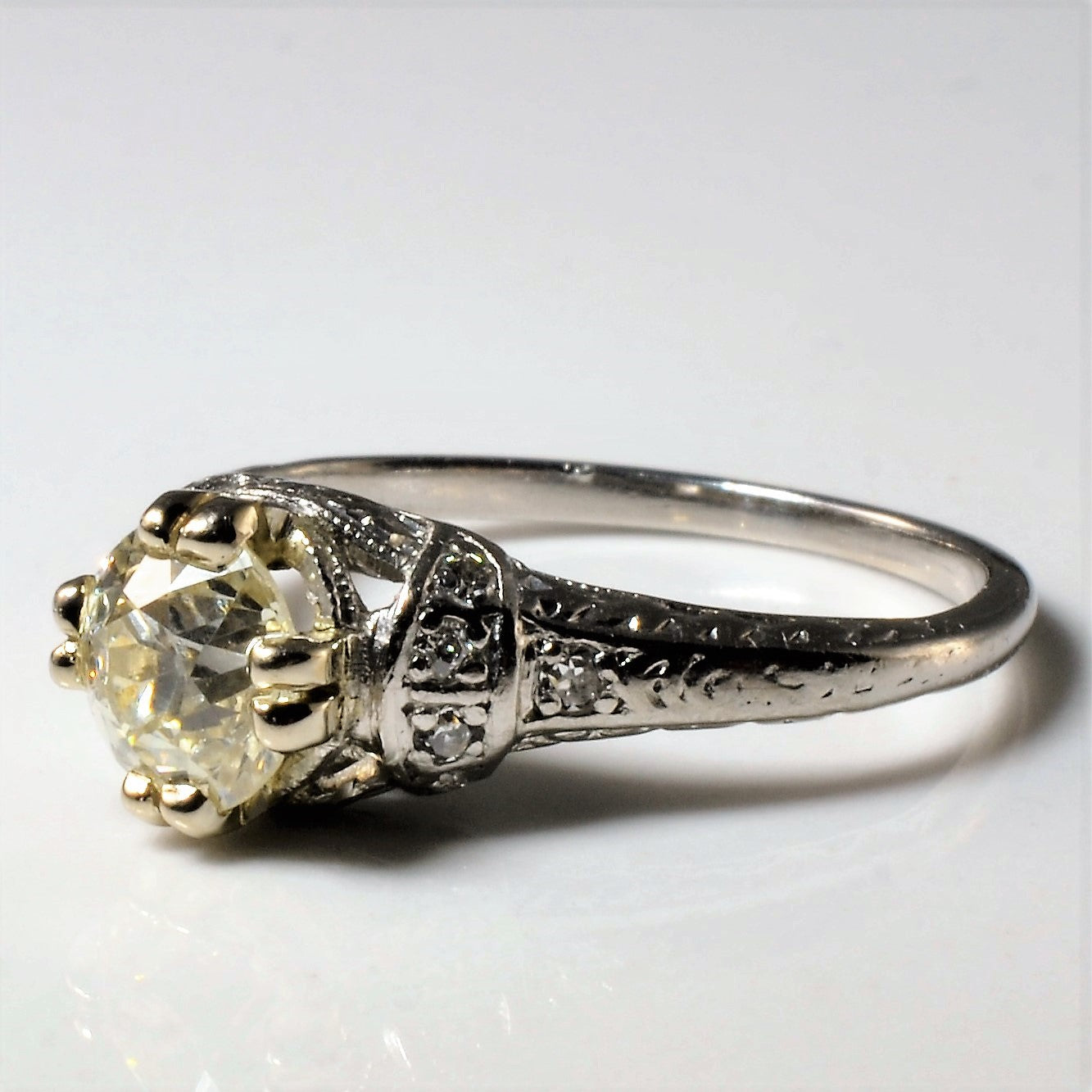 Art Deco Old European Cut Engagement Ring| 1.20ctw | SZ 6.75 |