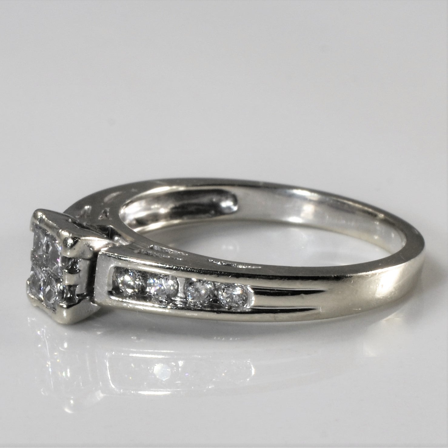 Princess Quad Cluster Diamond Ring | 0.50ctw | SZ 7 |