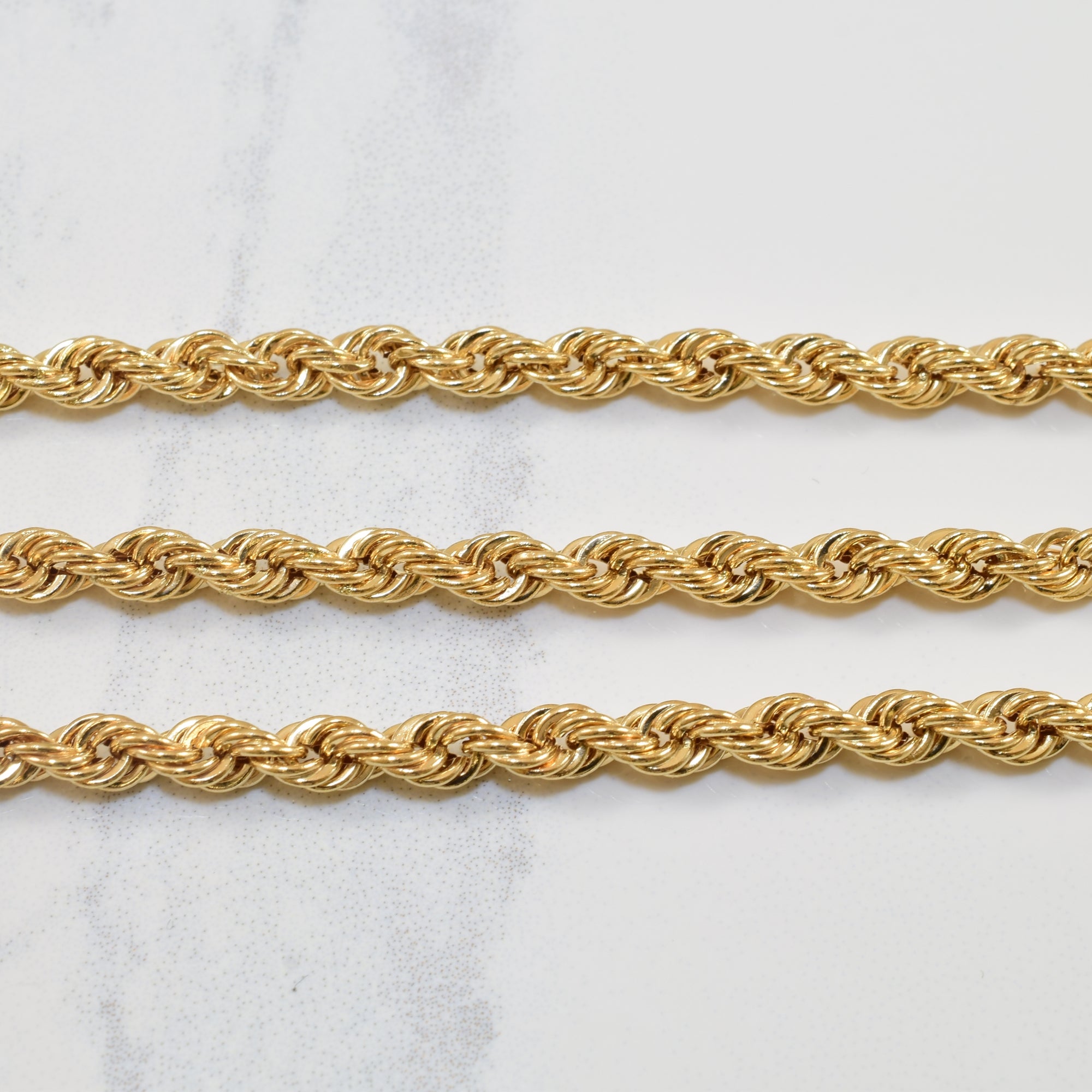 10k Yellow Gold Rope Chain | 23