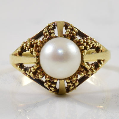Beaded Rope Pearl Ring | 2.86ct | SZ 7.5 |