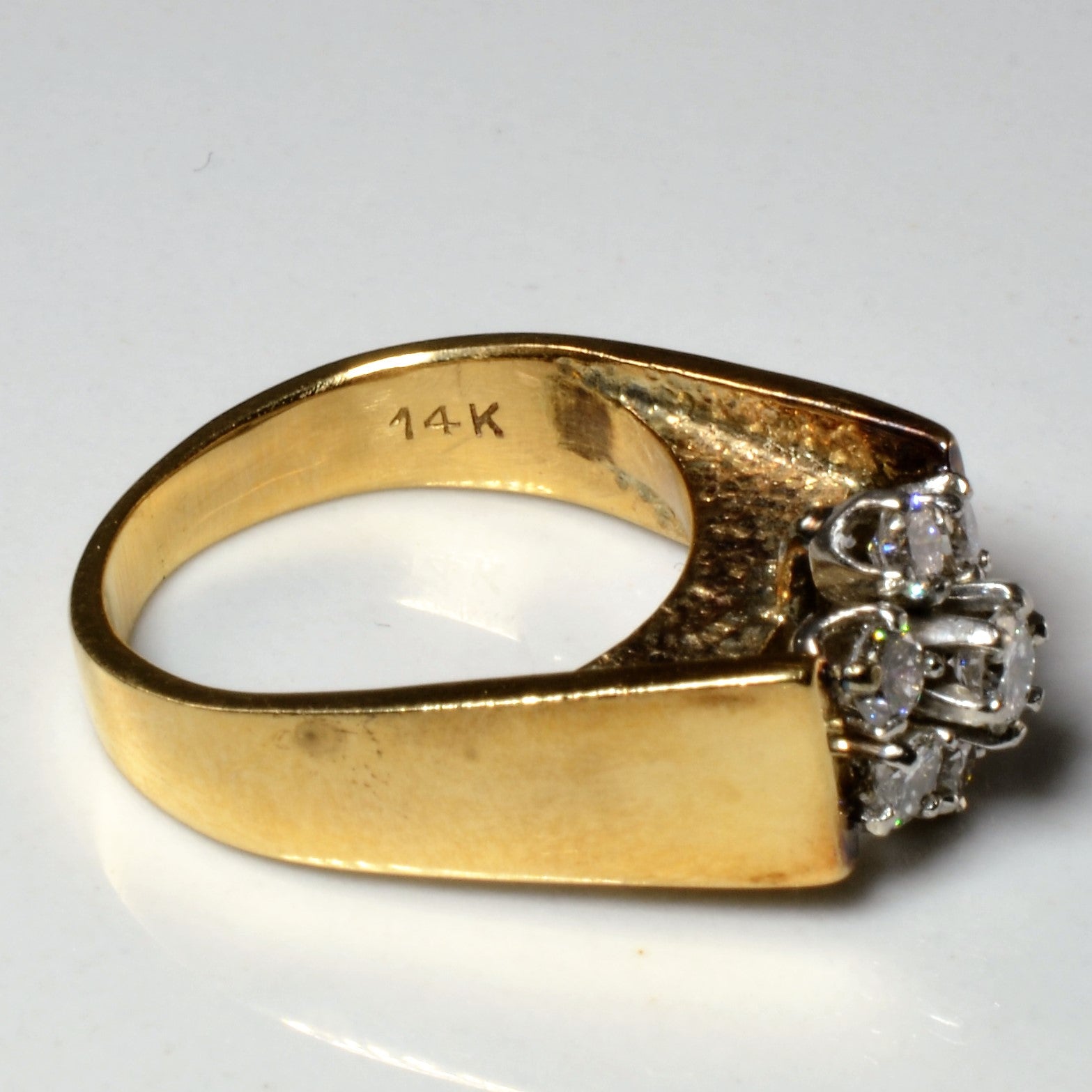 Seven Stone Diamond Cluster Ring | 0.47ctw | SZ 3.5 |