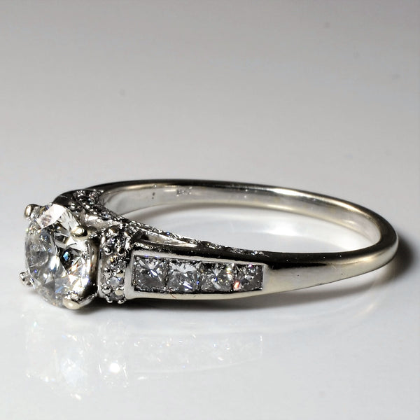 Intricate Low Profile Diamond Engagement Ring | 1.89ctw | SZ 9.75 |