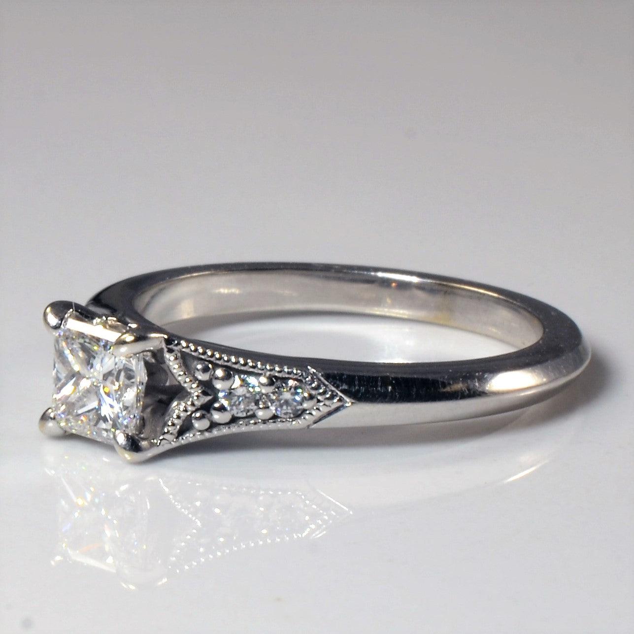 James Allen' Art Deco Inspired Engagement Ring | 0.56ctw | SZ 5.75 |