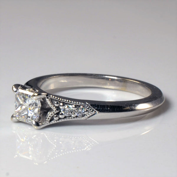 'James Allen' Art Deco Inspired Engagement Ring | 0.56ctw | SZ 5.75 |