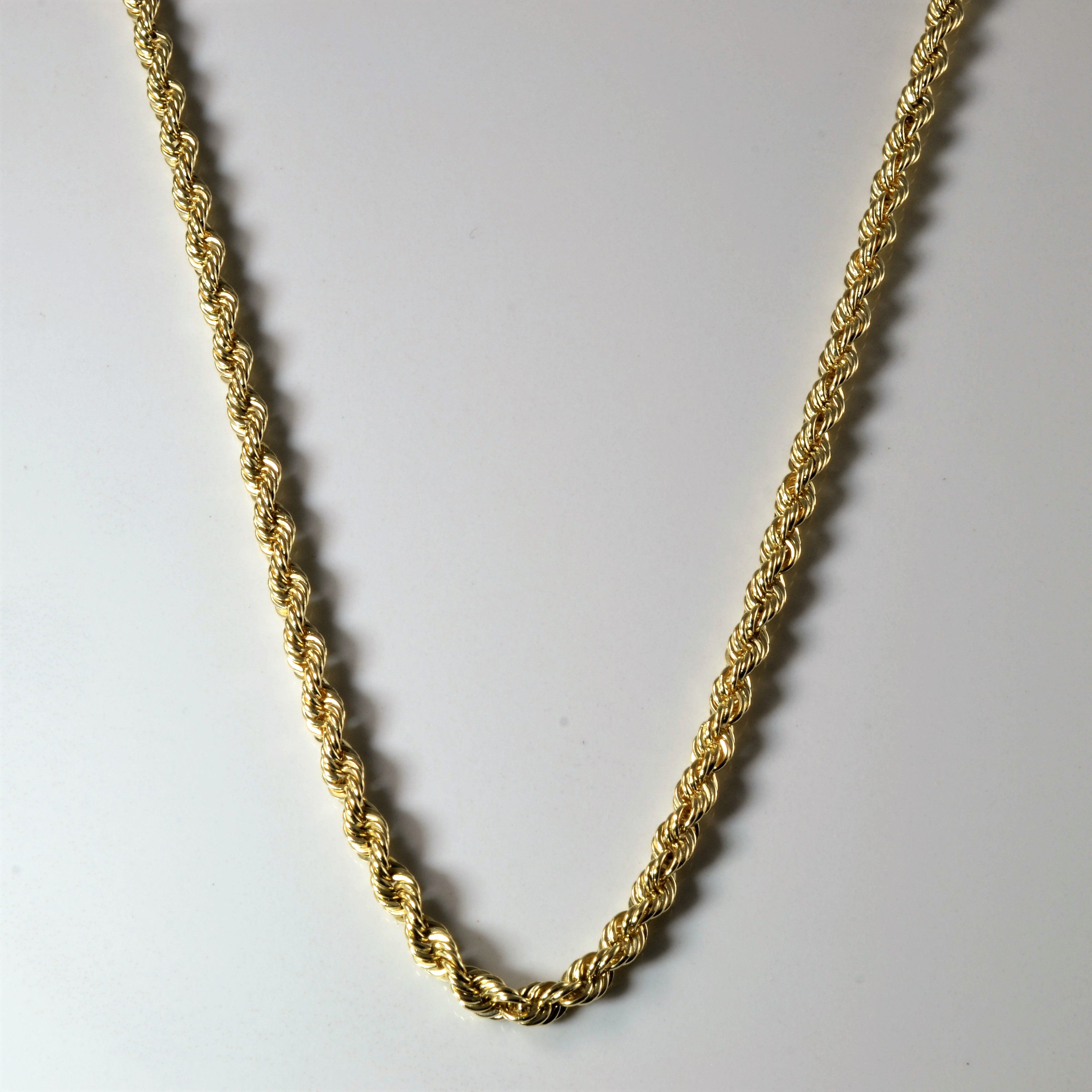 14k Yellow Gold Rope Chain | 30" |