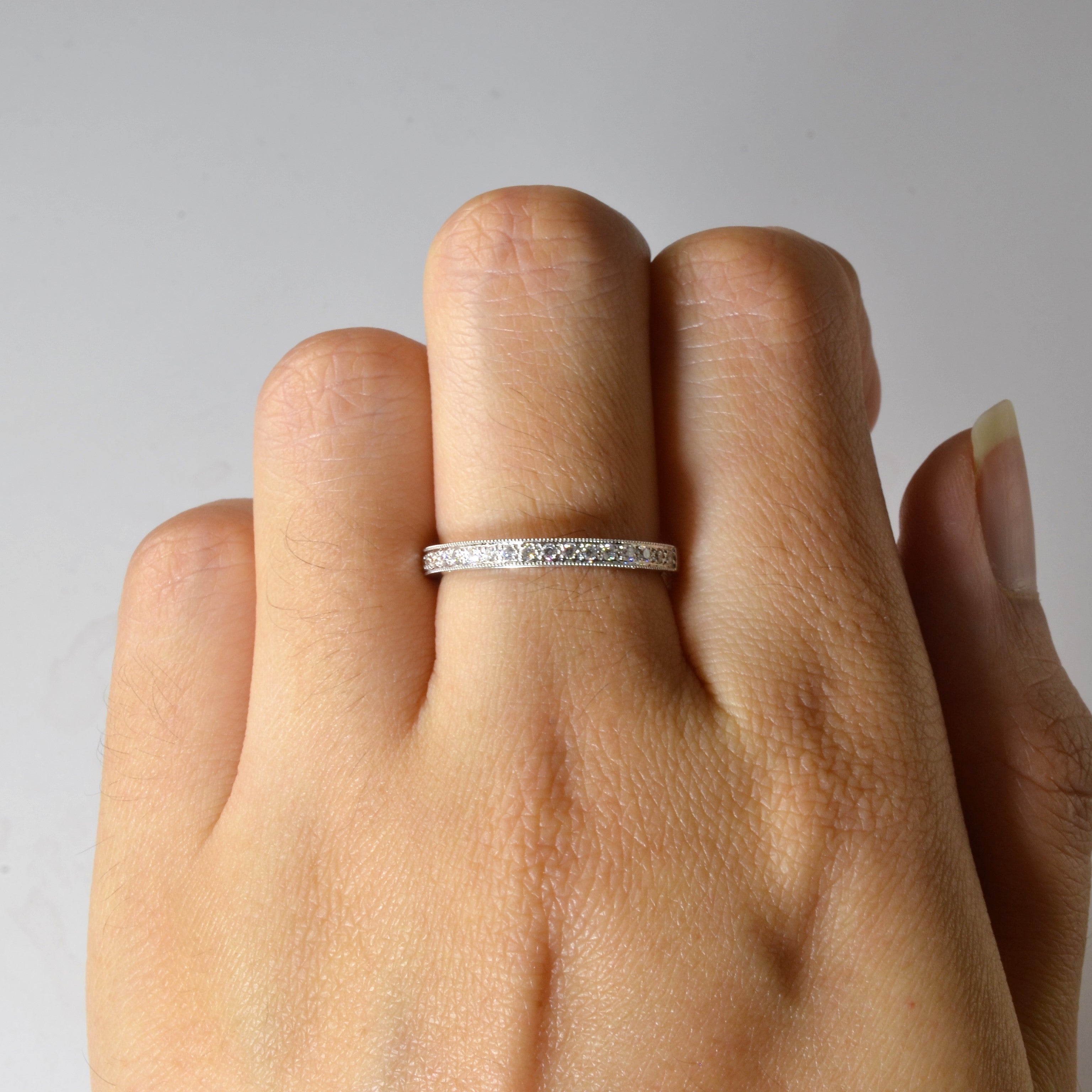 Milgrain Detail Diamond Ring | 0.09ctw | SZ 6.5 |