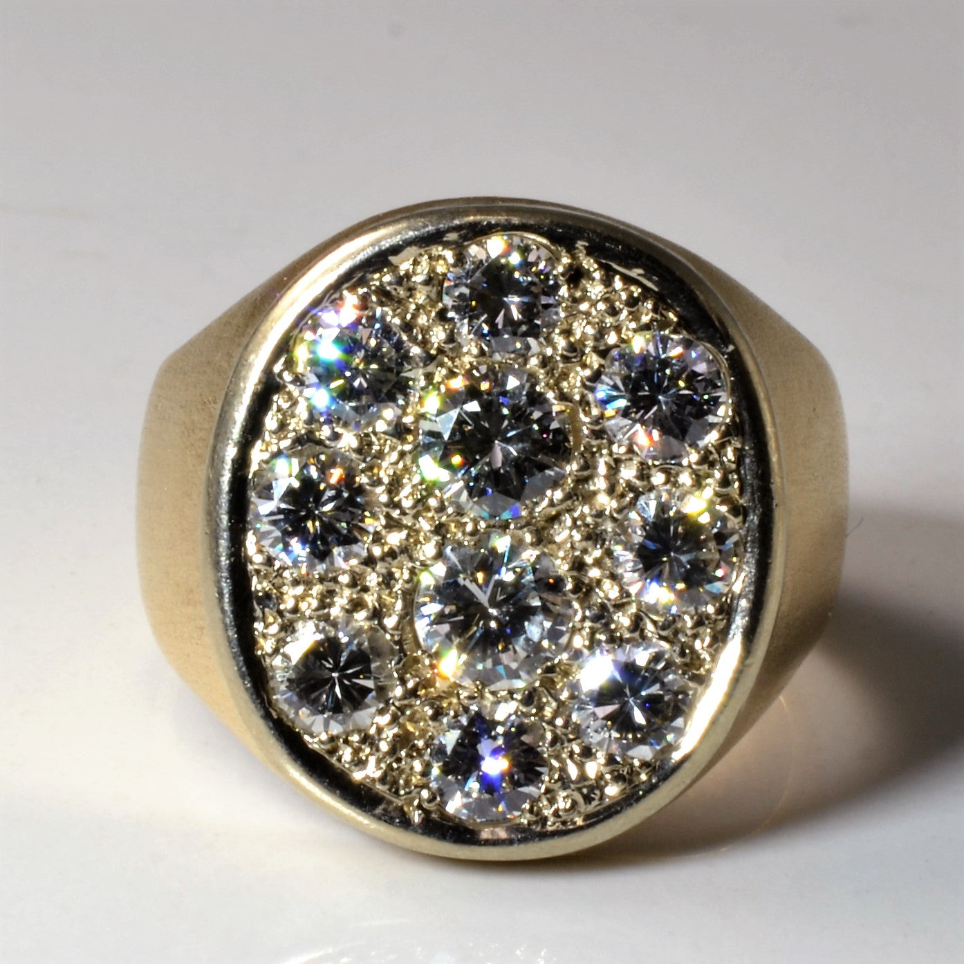 Sunken Diamond Oval Ring | 2.10ctw | SZ 8.75 |