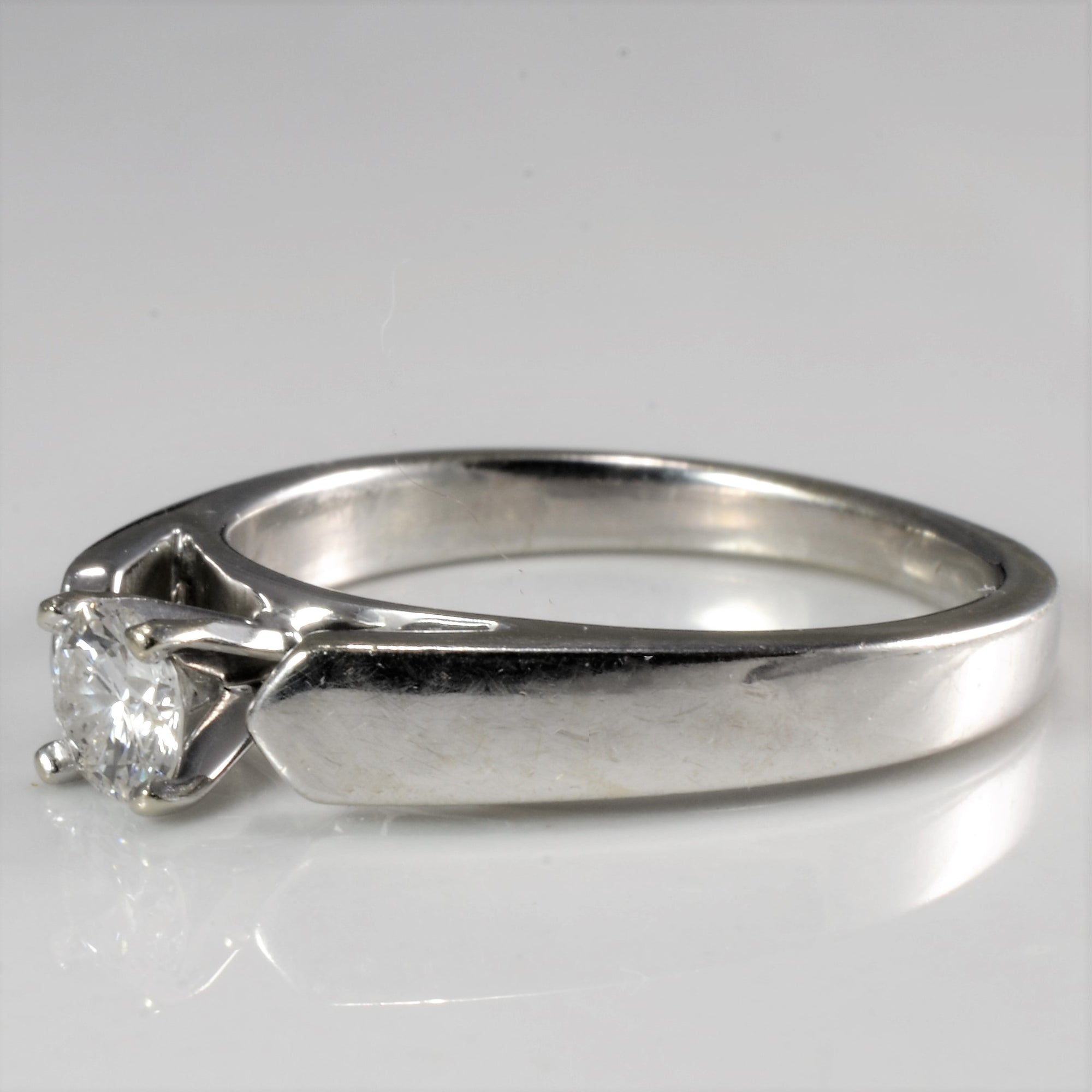 Petite Solitaire Diamond Promise Ring | 0.21 ct, SZ 4.5 |