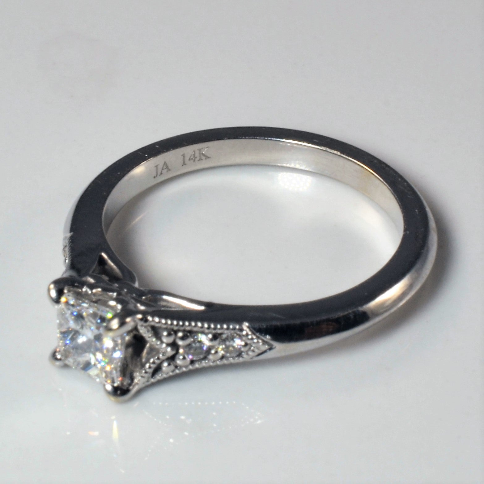 James Allen' Art Deco Inspired Engagement Ring | 0.56ctw | SZ 5.75 |