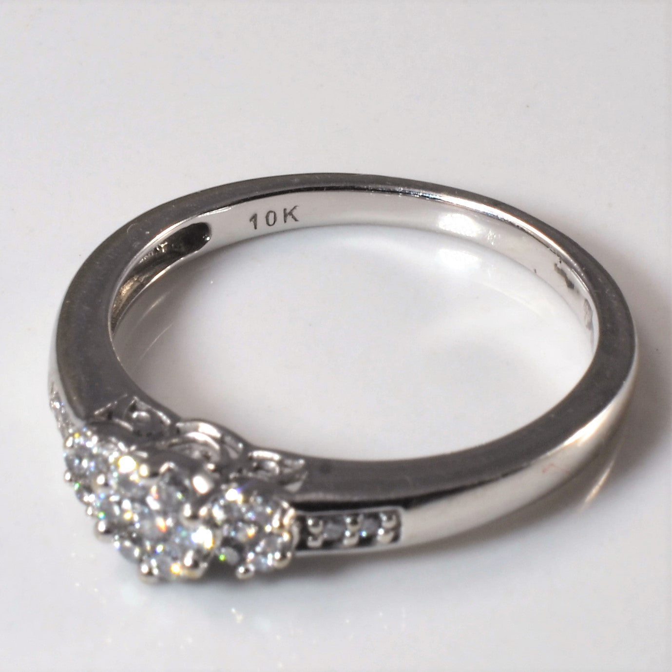 Triple Diamond Cluster Ring | 0.21ctw | SZ 7 |