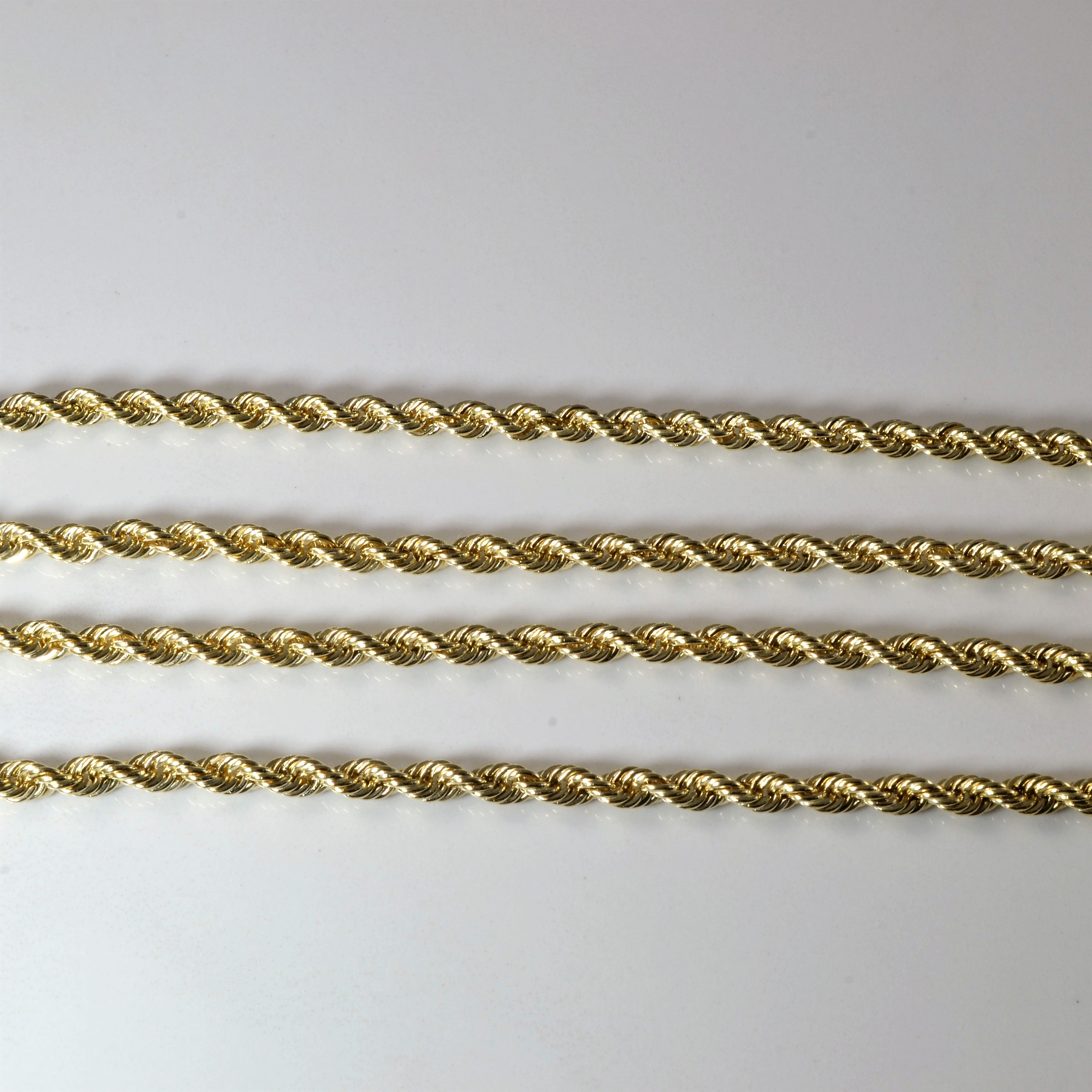 14k Yellow Gold Rope Chain | 30" |