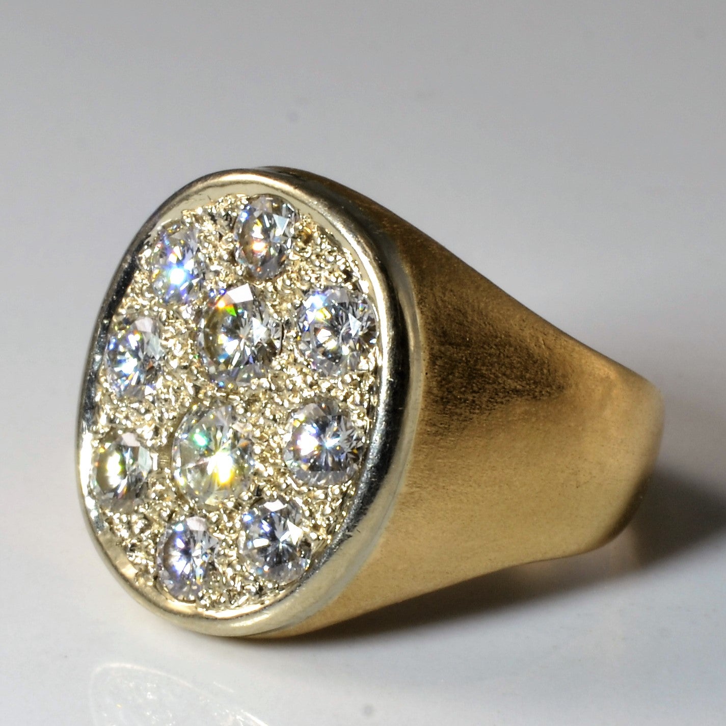 Sunken Diamond Oval Ring | 2.10ctw | SZ 8.75 |