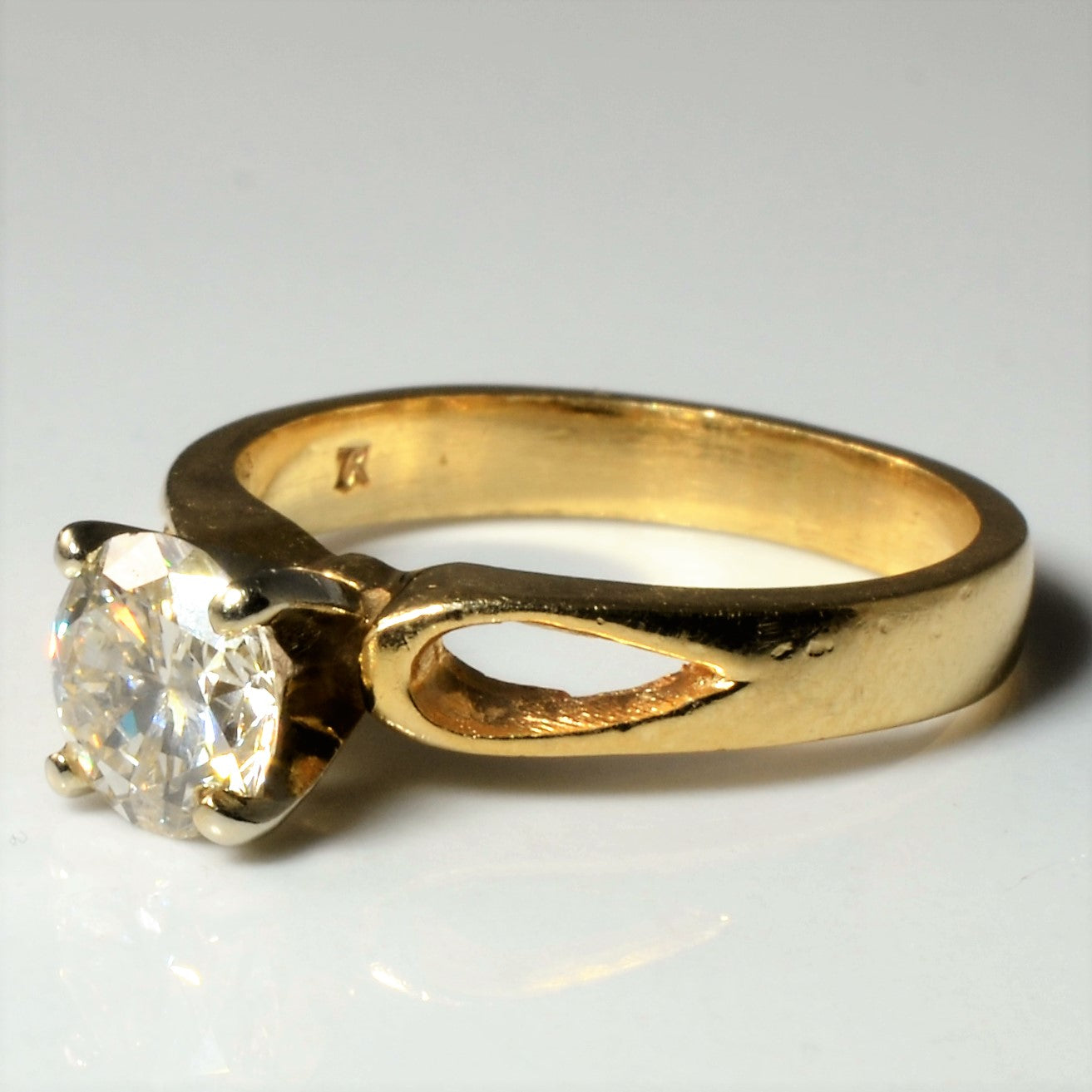 Open Shank Solitaire Diamond Engagement Ring | 1.00ct | SZ 6 |
