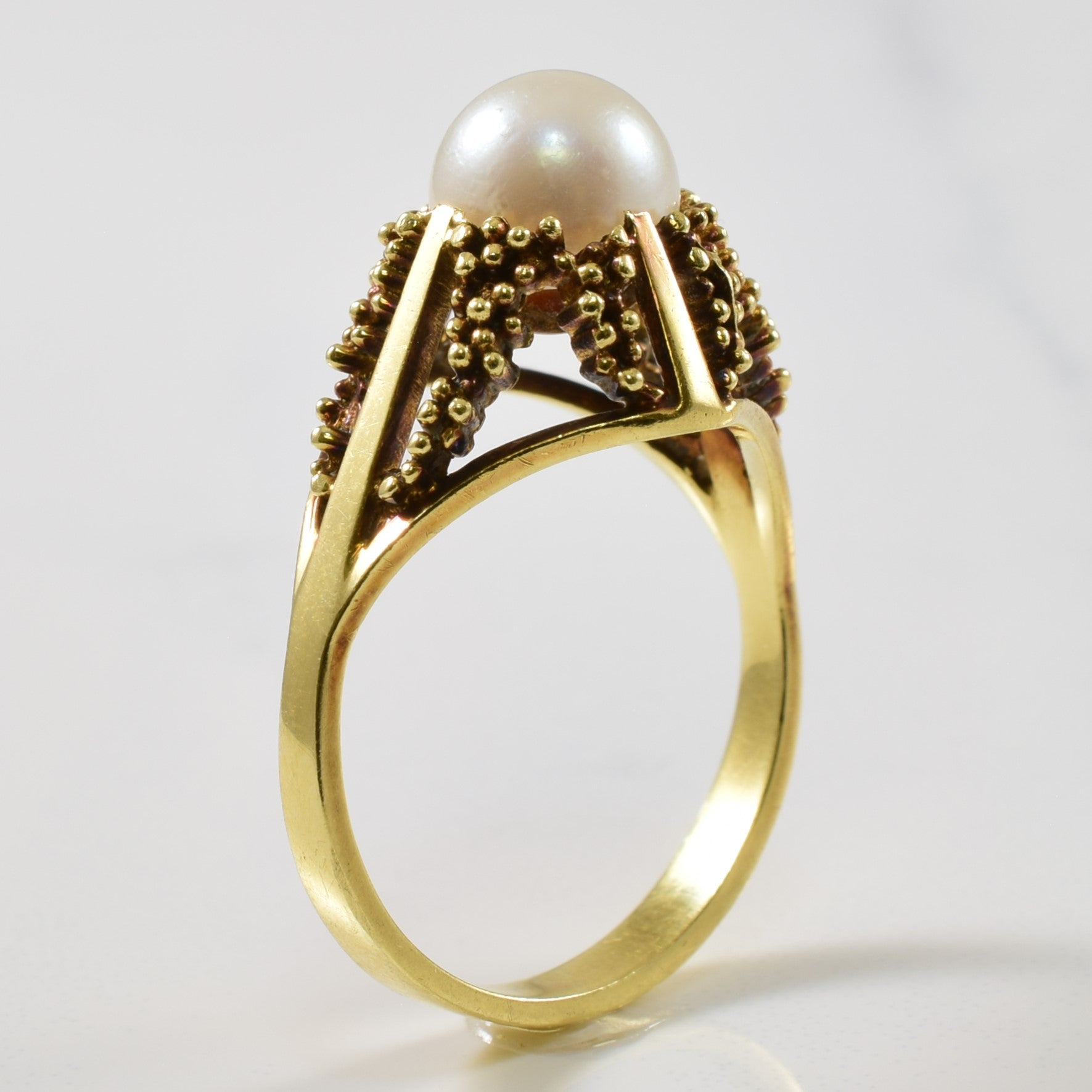 Beaded Rope Pearl Ring | 2.86ct | SZ 7.5 |
