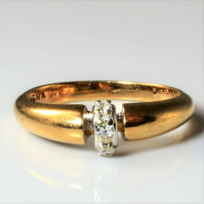 Yellow Gold Diamond Joint Band | 0.06ctw | SZ 6.25 |