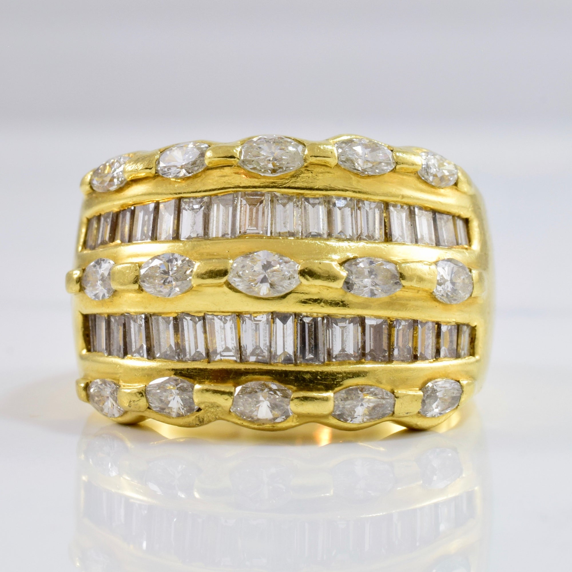 Heavy Diamond Cluster Ring | 2.00 ctw SZ 8.75 |