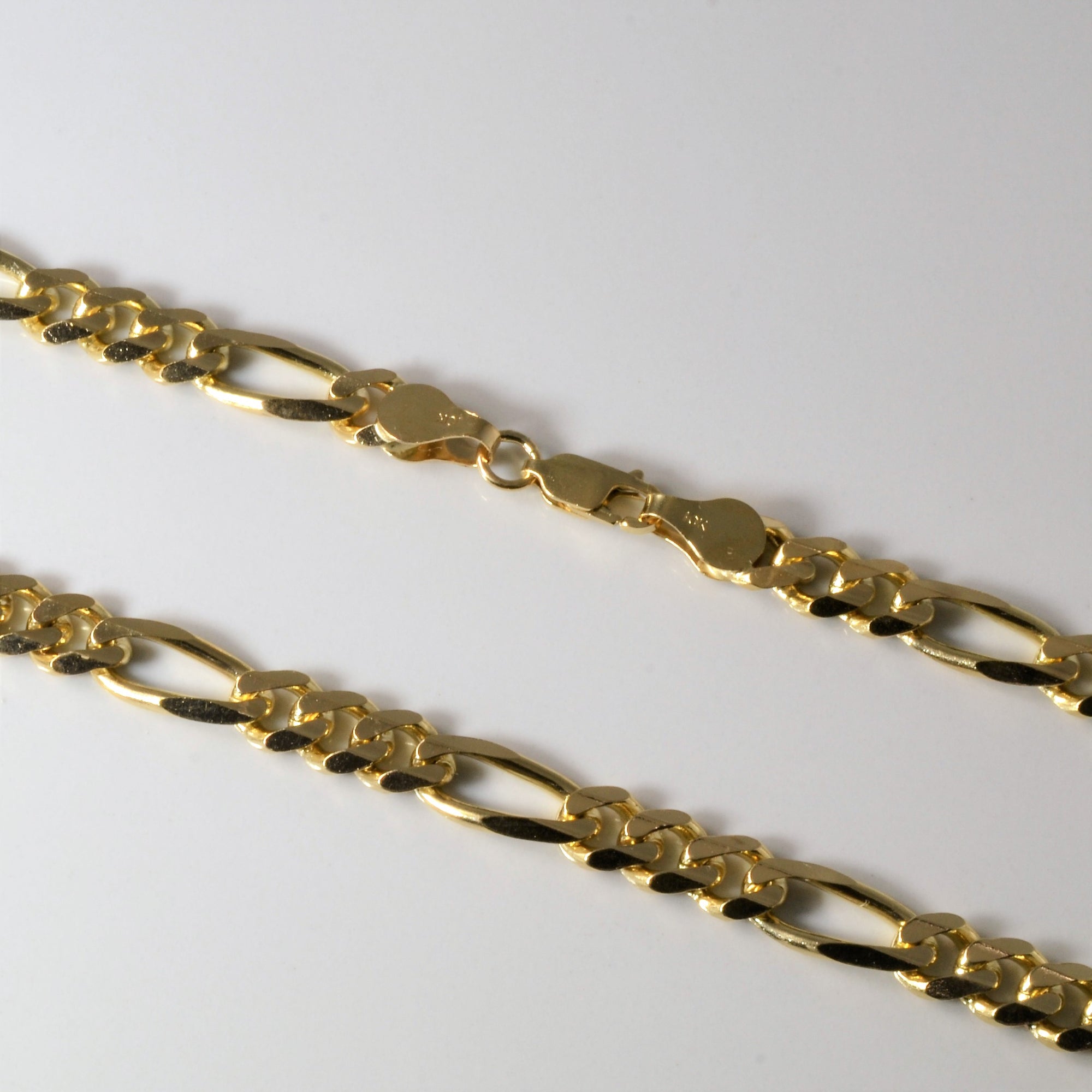 10k Yellow Gold Figaro Chain | 24