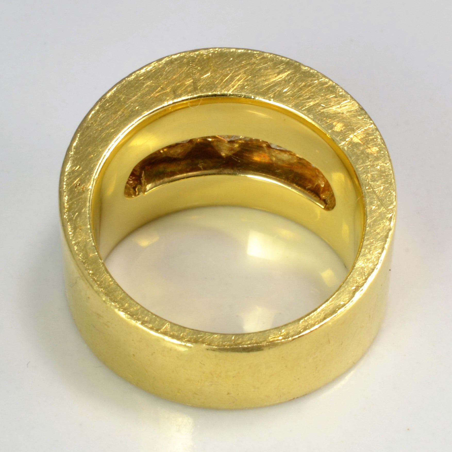 Gypsy Set Diamond Wide Heavy Ring | 1.69 ctw, SZ 5.5 |