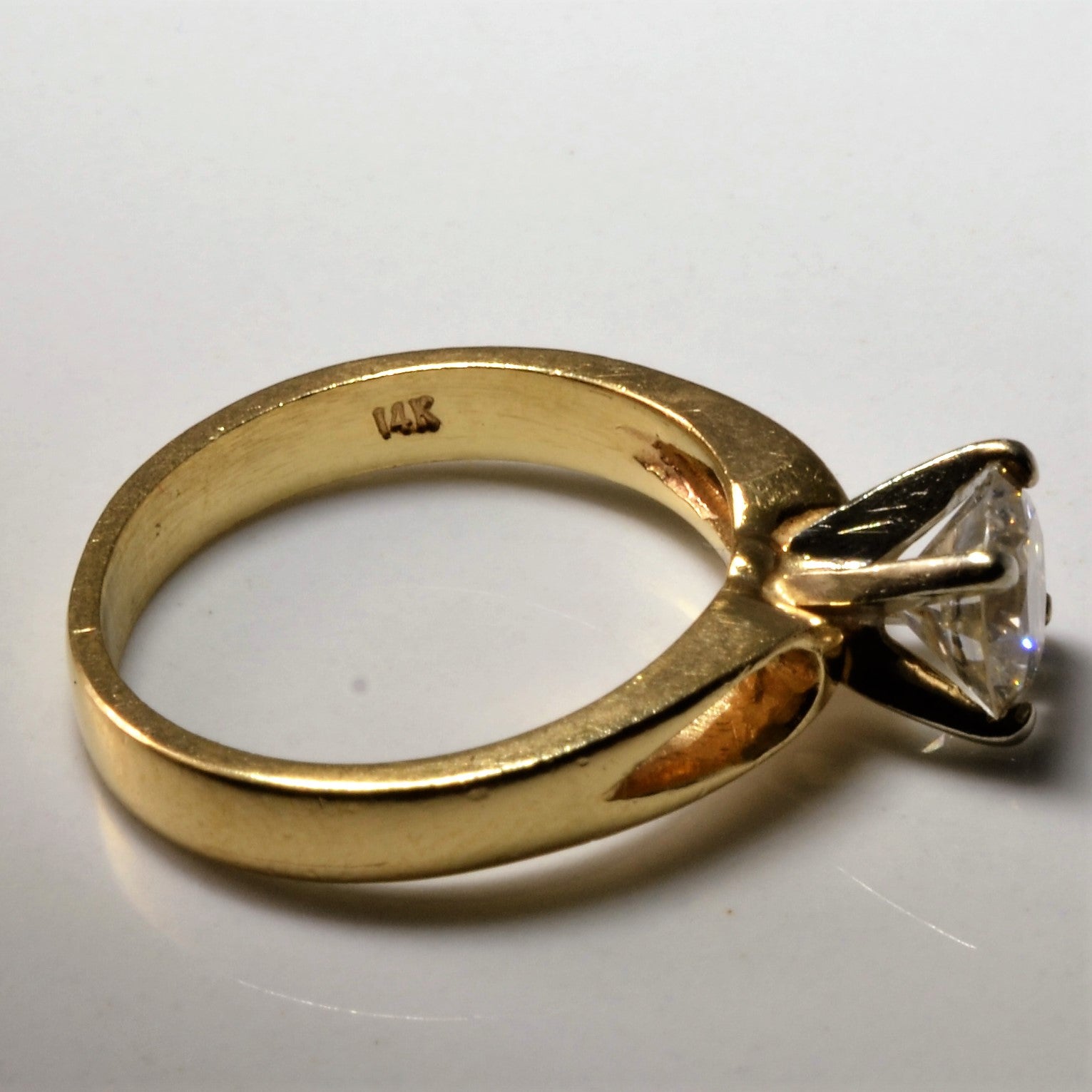 Open Shank Solitaire Diamond Engagement Ring | 1.00ct | SZ 6 |