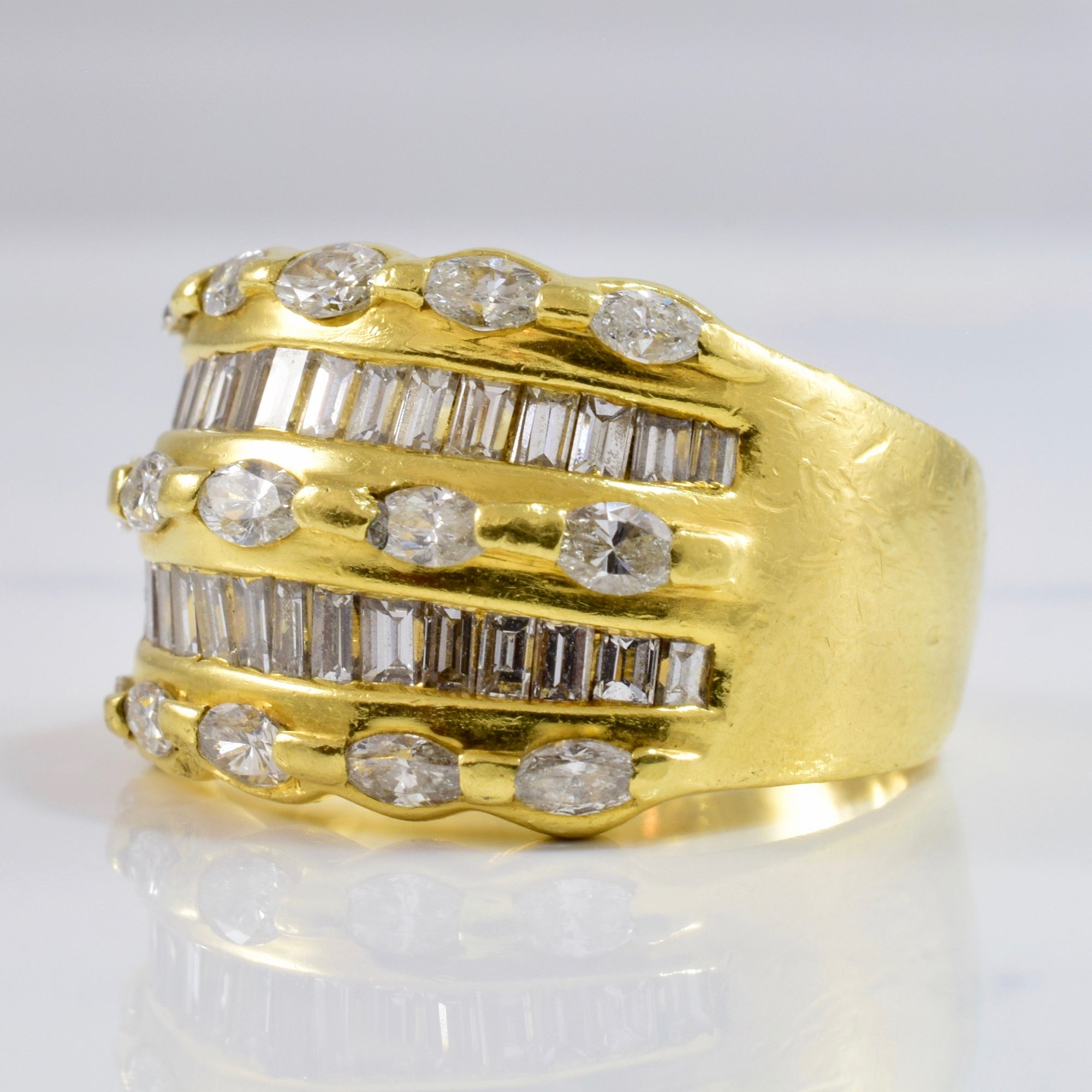 Heavy Diamond Cluster Ring | 2.00 ctw SZ 8.75 |