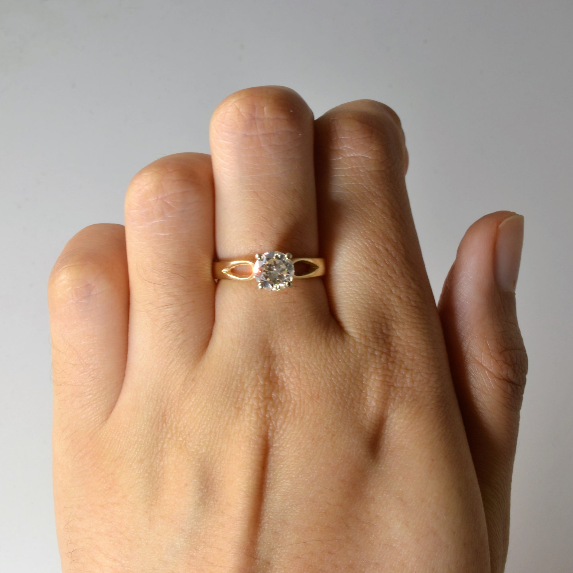 Open Shank Solitaire Diamond Engagement Ring | 1.00ct | SZ 6 |