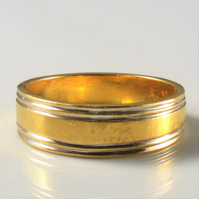 Two Tone Gold Wedding Band | SZ 9 |
