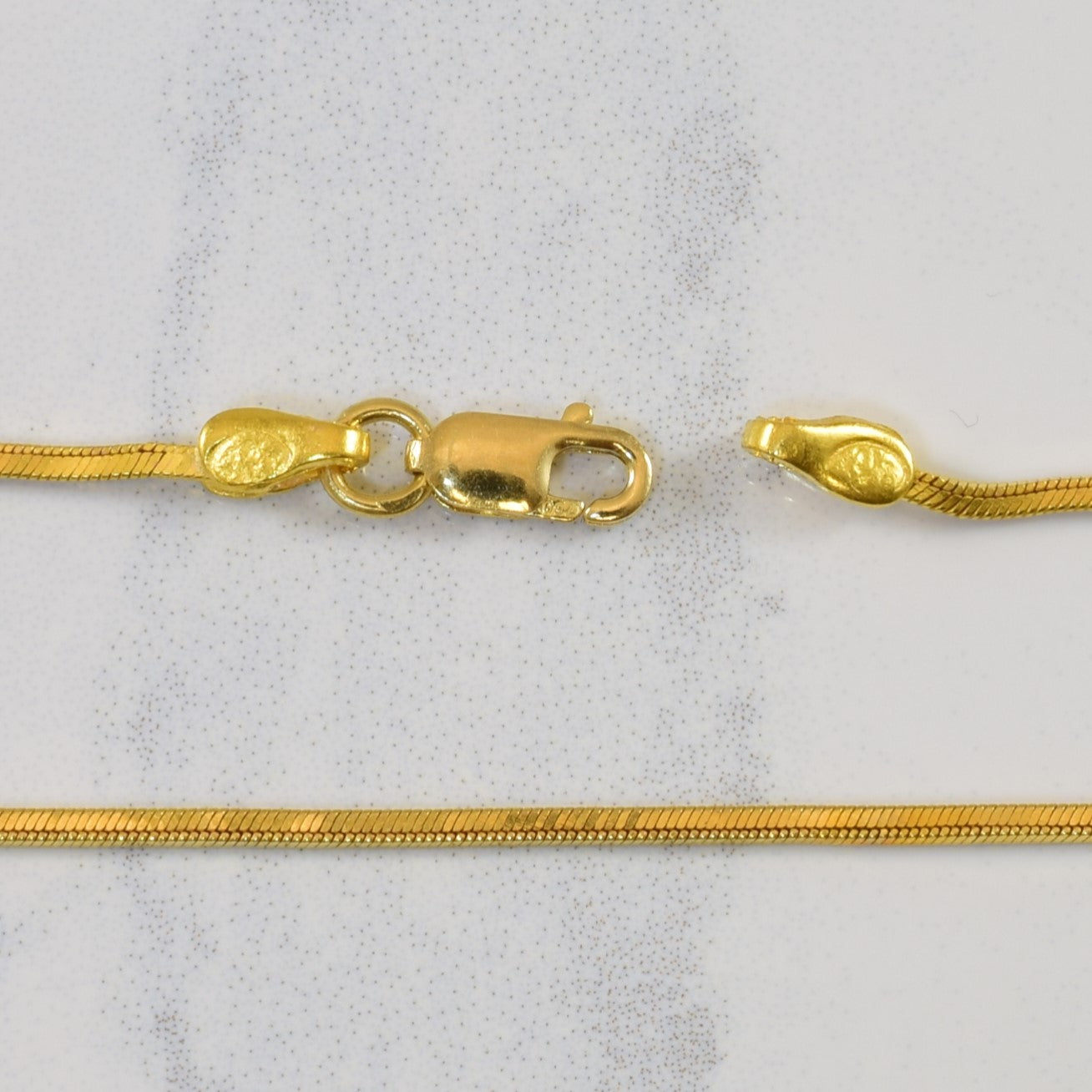 18k Yellow Gold Snake Chain | 24