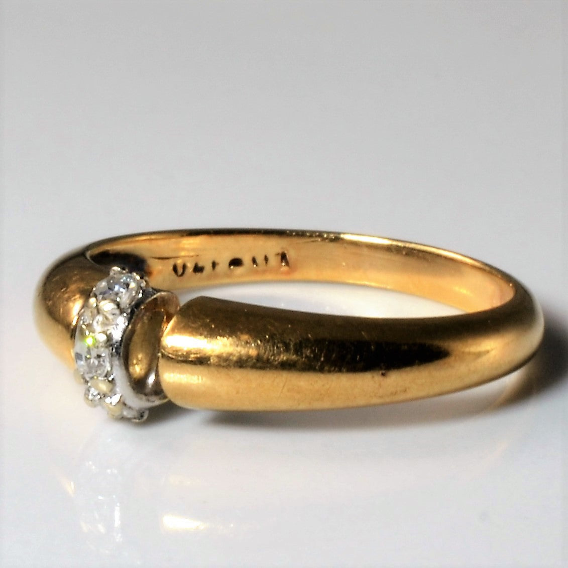 Yellow Gold Diamond Joint Band | 0.06ctw | SZ 6.25 |