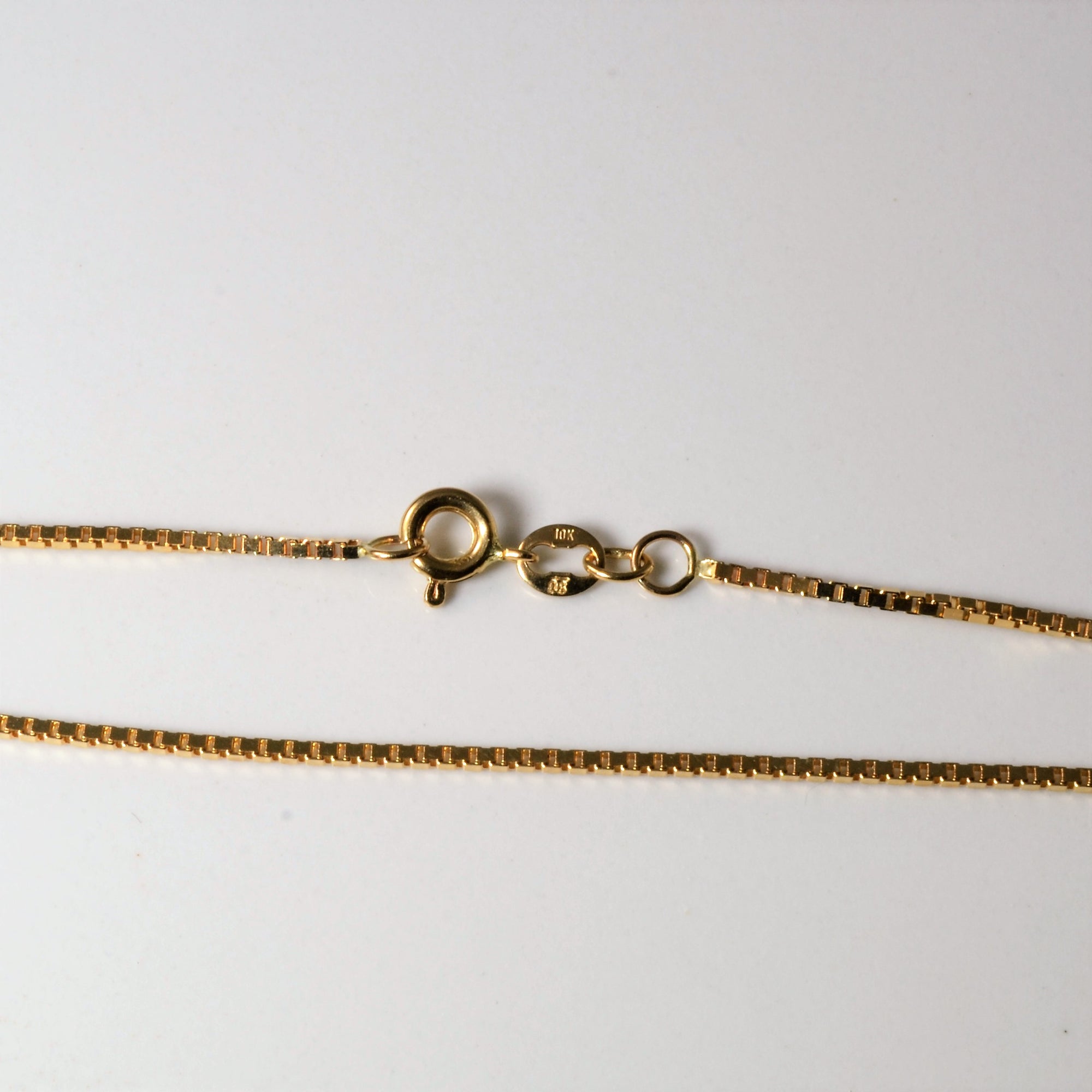 10k Yellow Gold Box Chain | 16