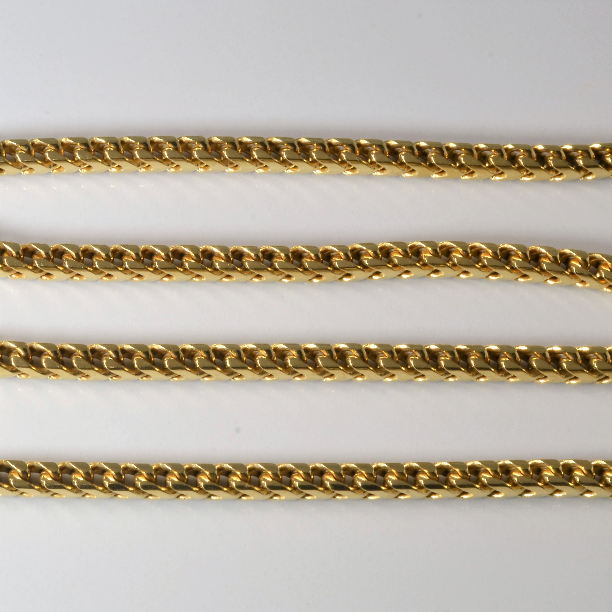 18k Yellow Gold Wheat Chain | 24