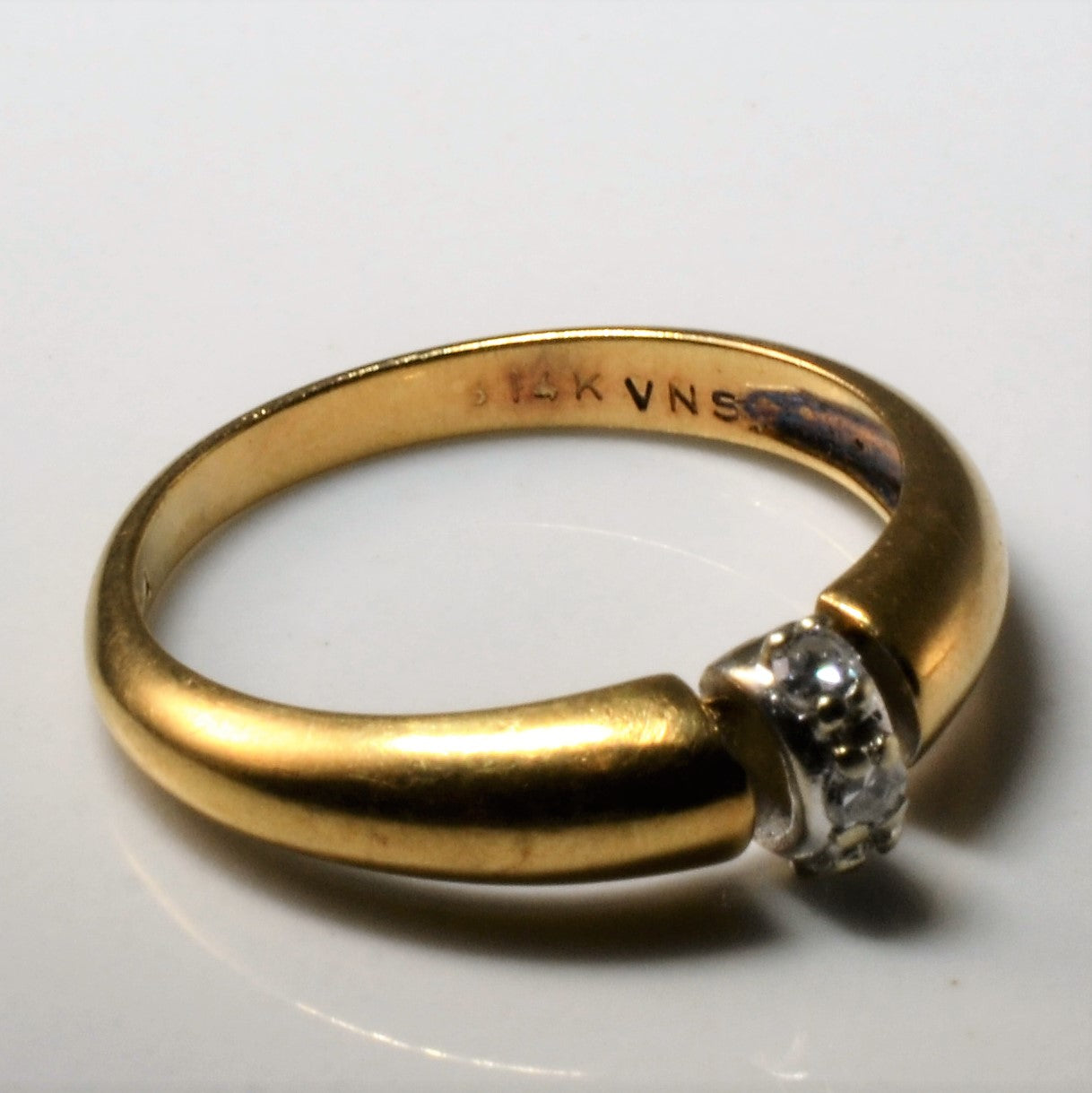 Yellow Gold Diamond Joint Band | 0.06ctw | SZ 6.25 |