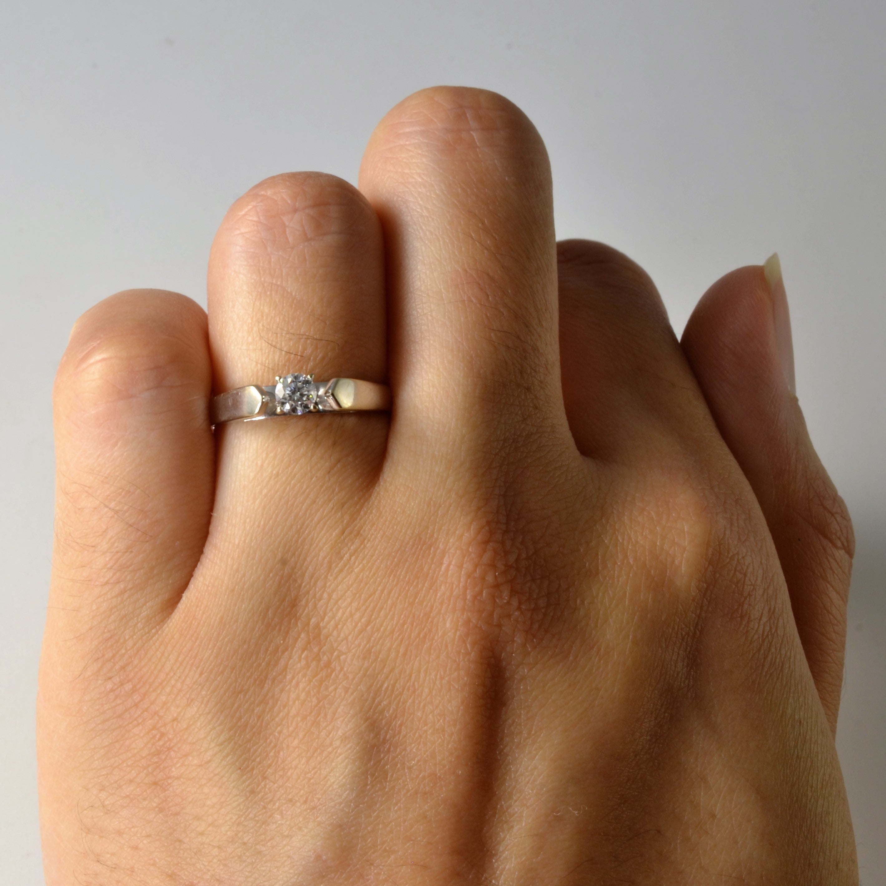 Solitaire Diamond Engagement Ring | 0.18ct | SZ 5 |