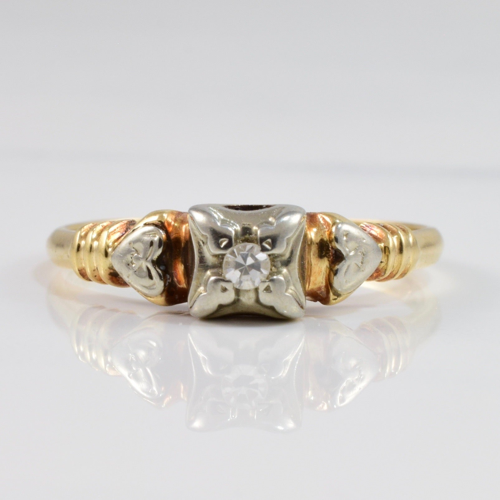 Vintage Engagement Ring | 0.03 ctw SZ 6.5 |