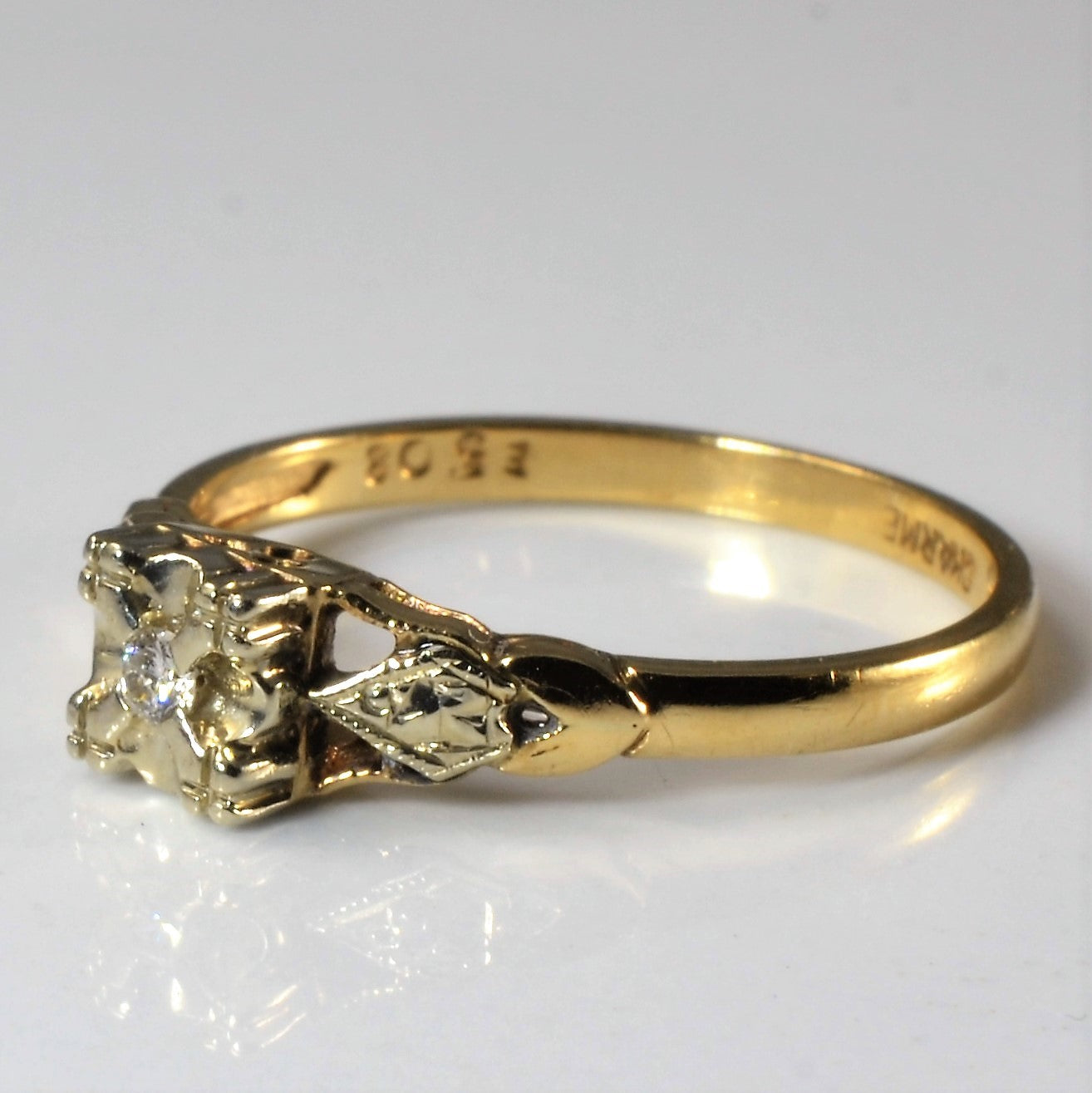 Solitaire Diamond Ring | 0.03ct | SZ 6.75 |